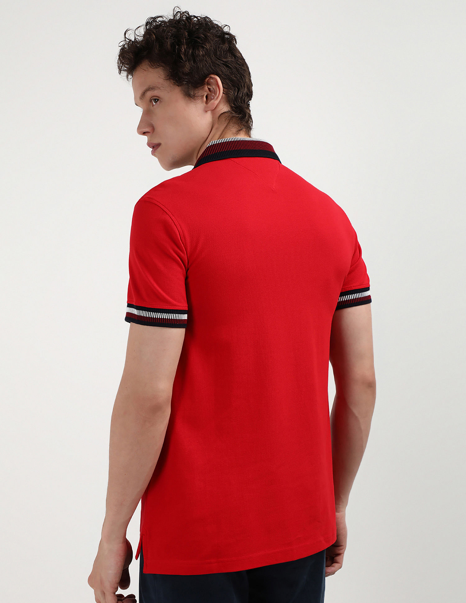 Tommy Hilfiger Two Tone Collar Regular Polo Shirt
