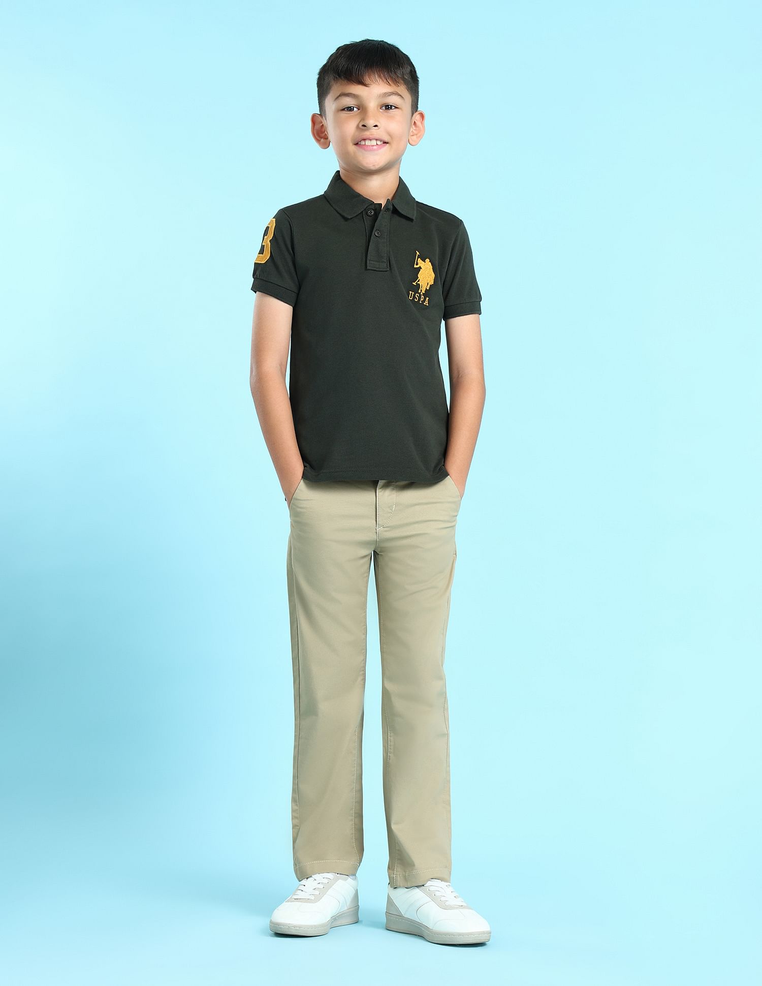 U.S. Polo Assn. Kids Boys Solid Polo Shirt