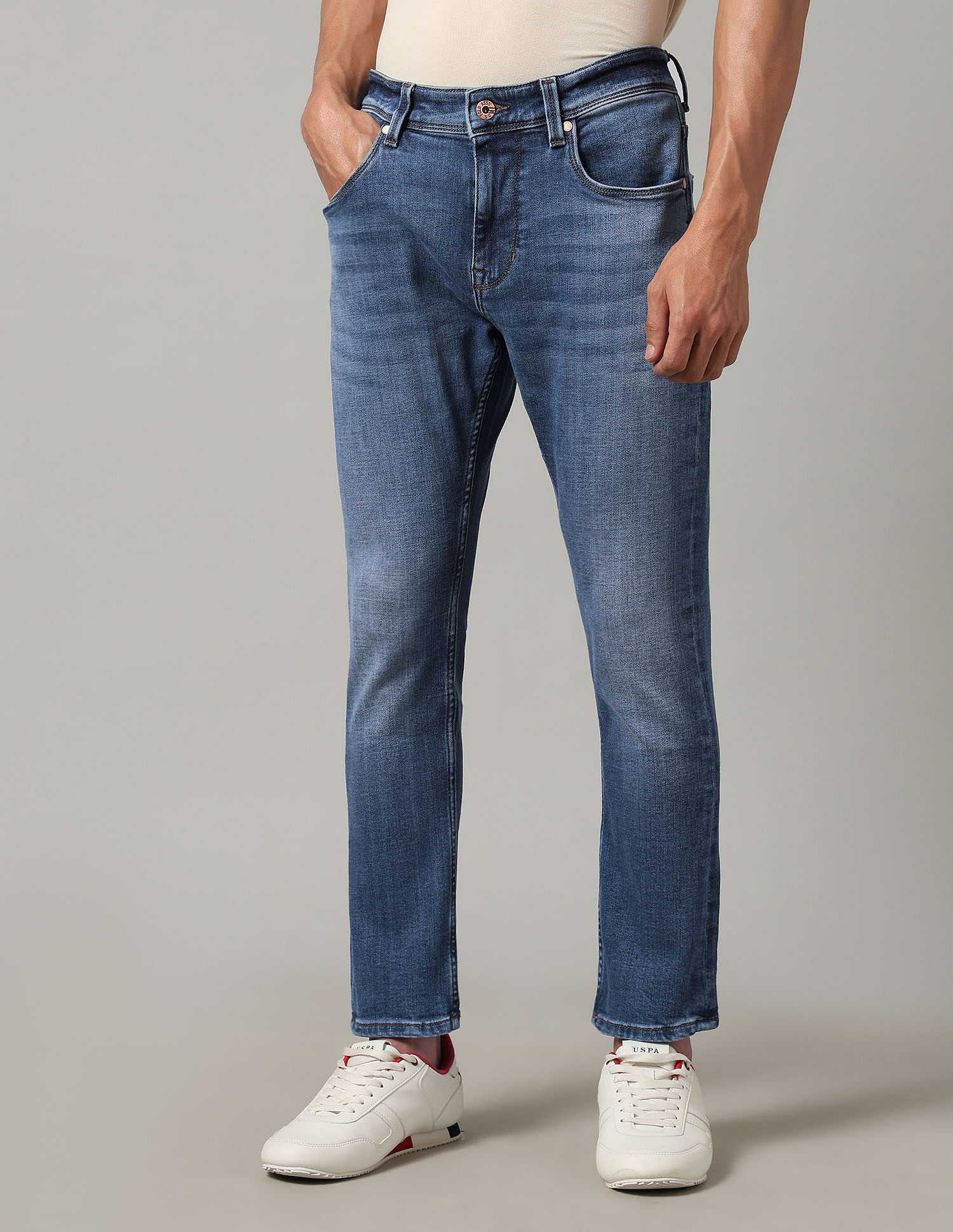 U.S. Polo Assn. Denim Co. Henry Tapered Fit Blue Super Stretch Jeans