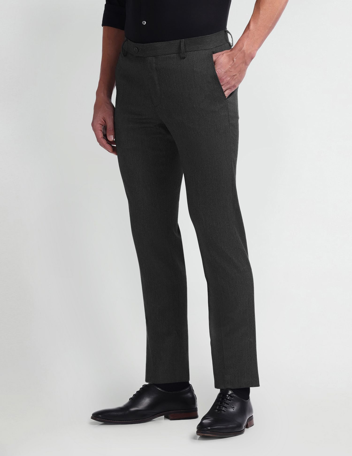 Arrow Geometric Patterned Tapered Fit Trousers