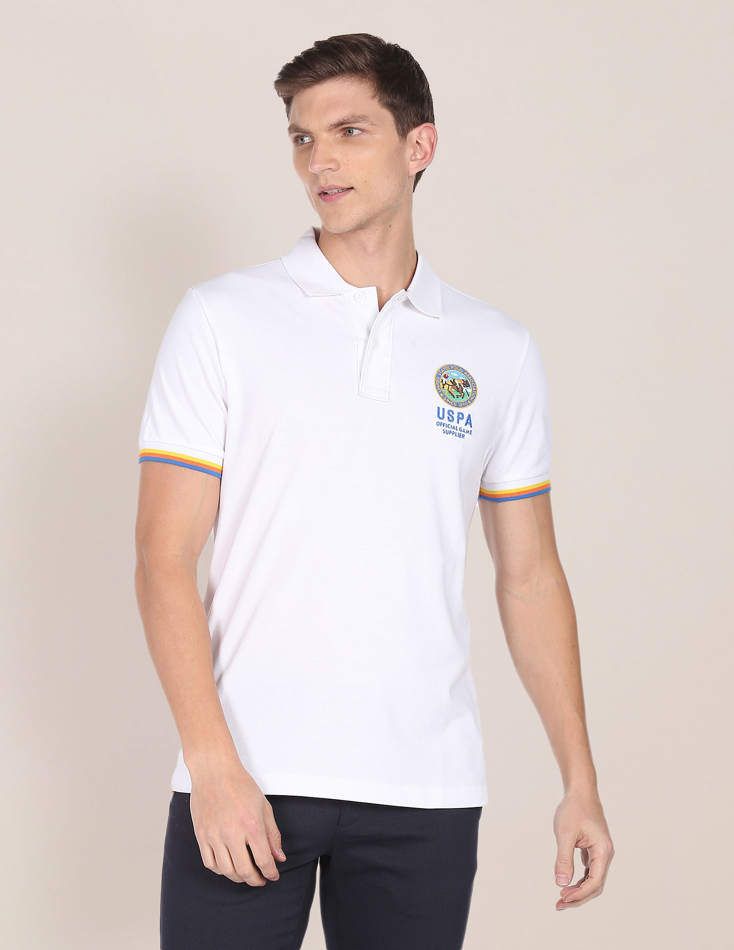 U.S. Polo Assn. Solid Cotton Pique Polo Shirt