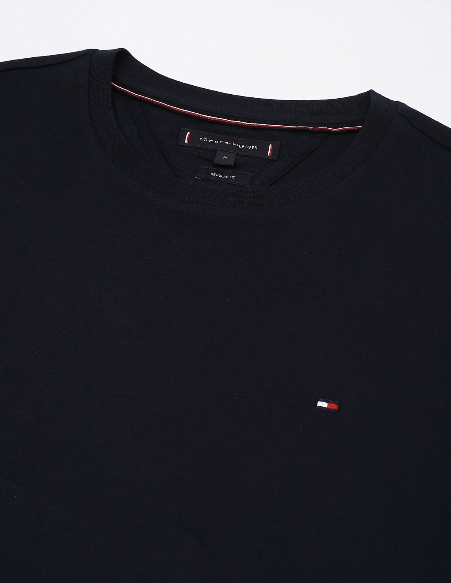 Tommy Hilfiger Solid Regular-Fit Cotton T-Shirt