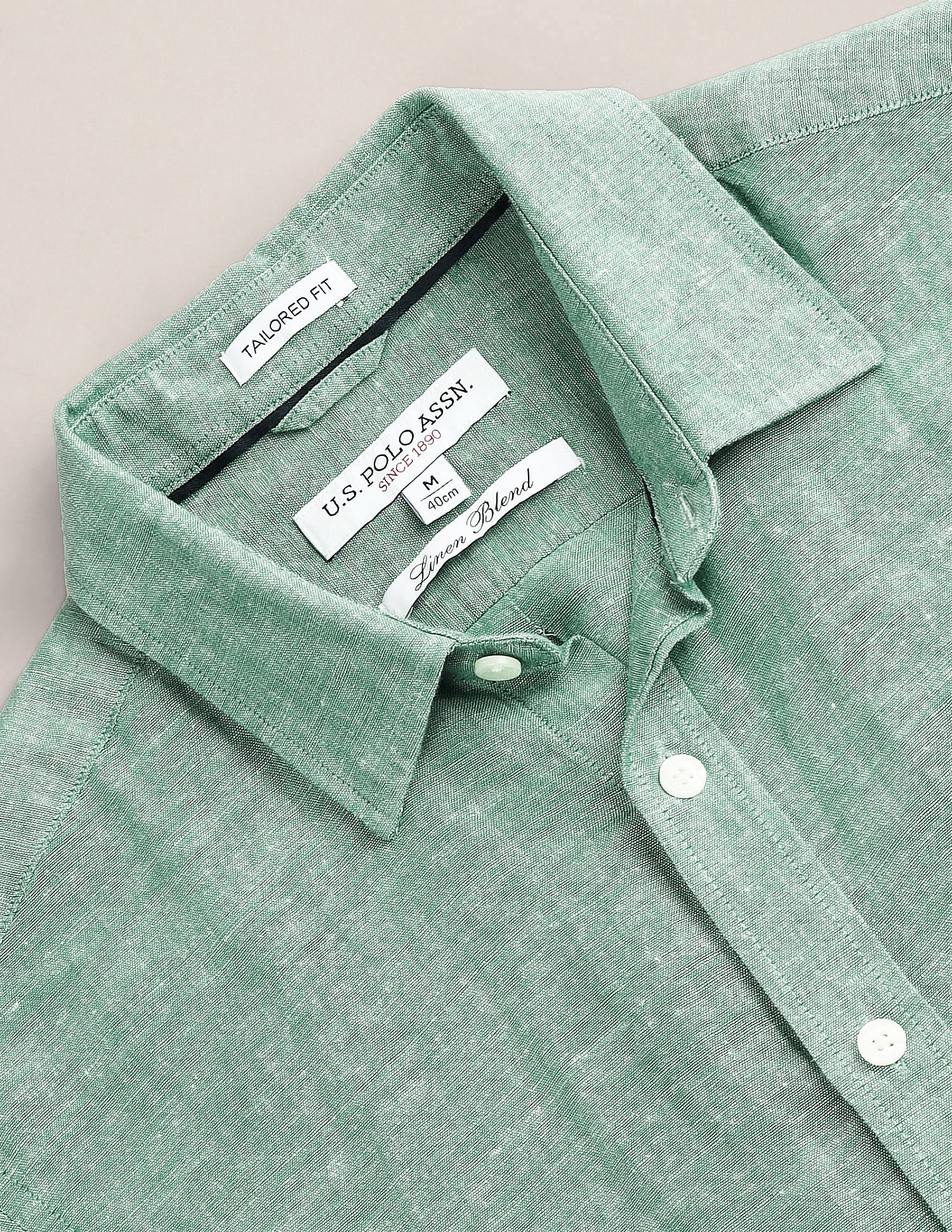 U.S. Polo Assn. Tailored Fit Linen Blend Shirt