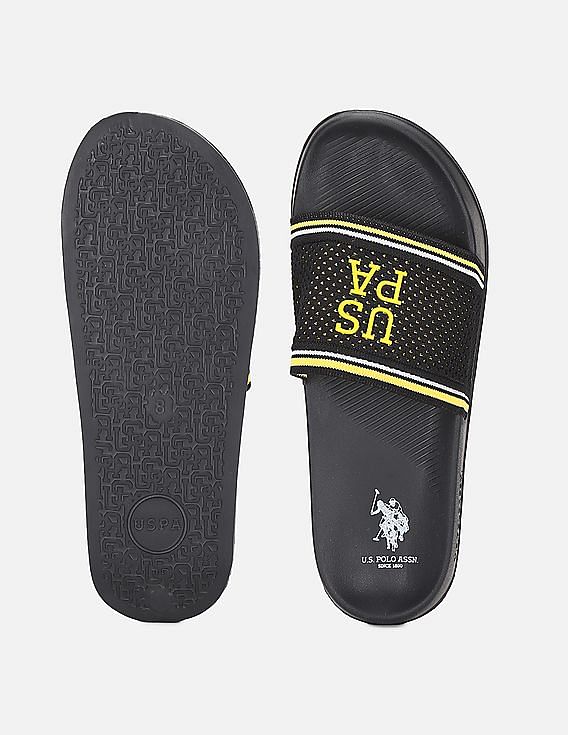 U.S. Polo Assn. Men Open Toe Tipped Lightweight Breyton Slides