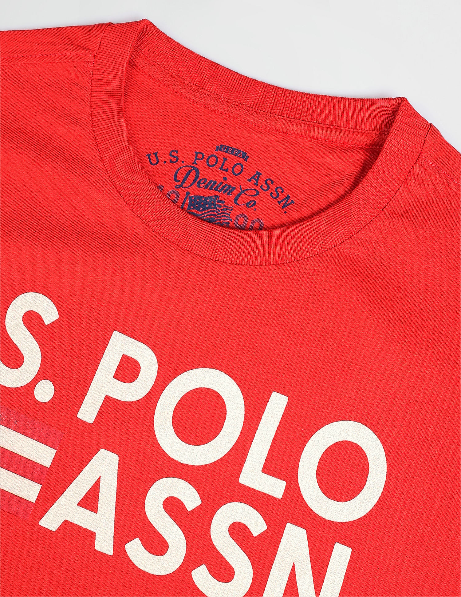 U.S. Polo Assn. Denim Co. Cotton Brand Print T-Shirt