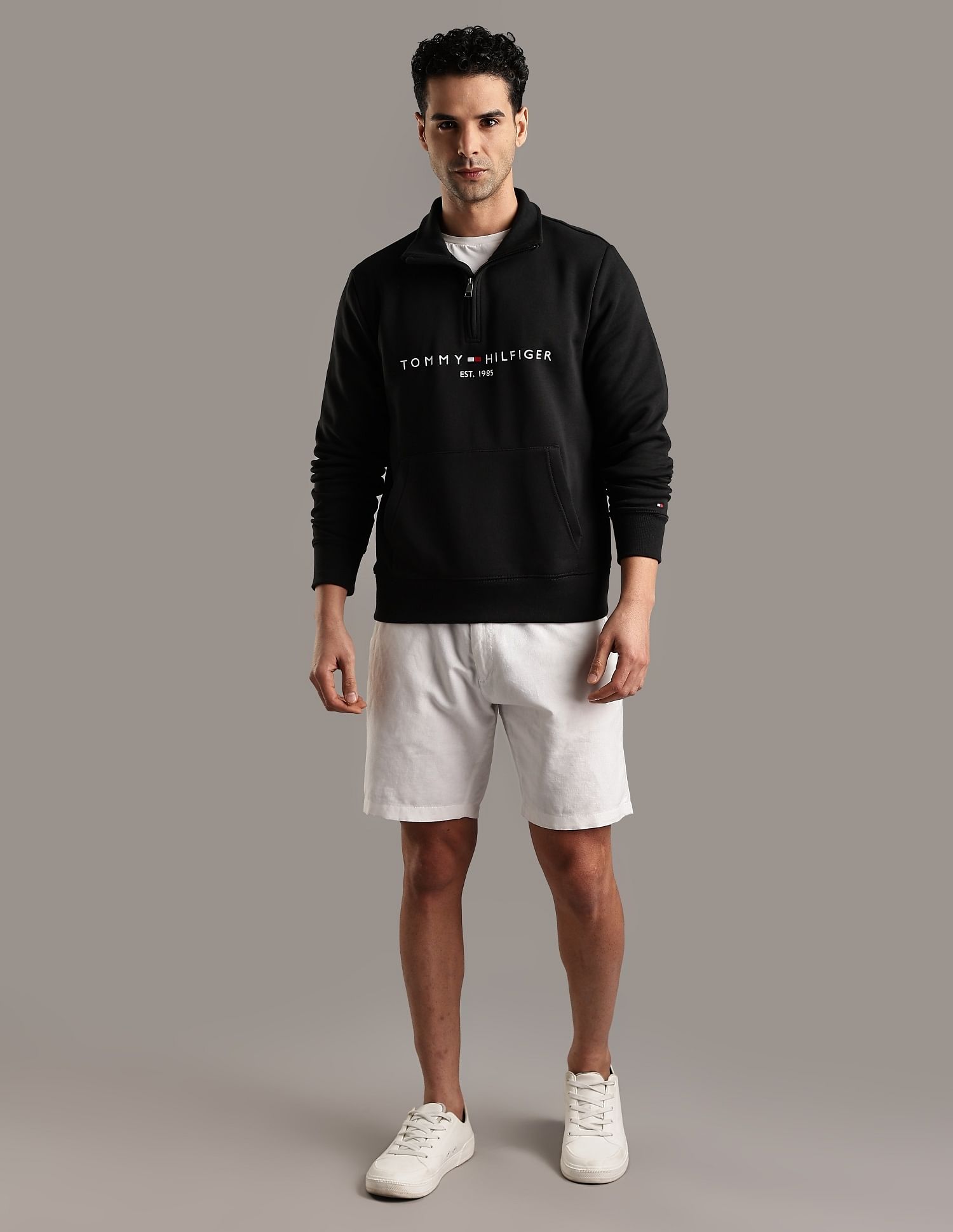 Tommy Hilfiger Embroidered Logo Regular-Fit Cotton Sweatshirt