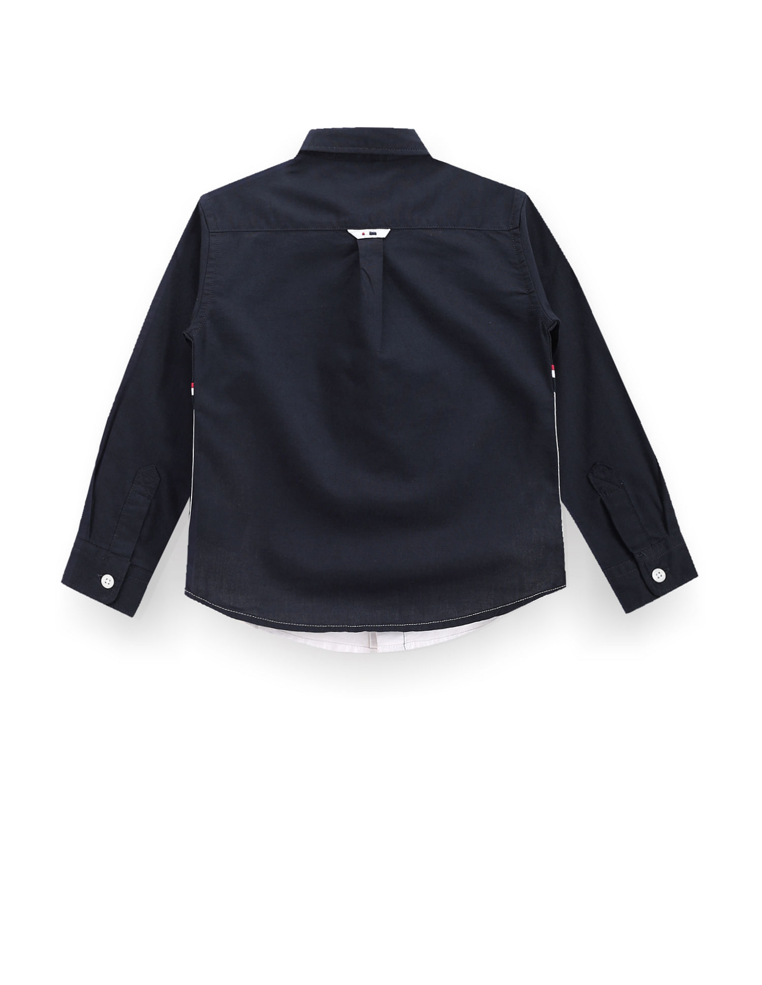 U.S. Polo Assn. Kids Boys Cutaway Collar Color Block Shirt