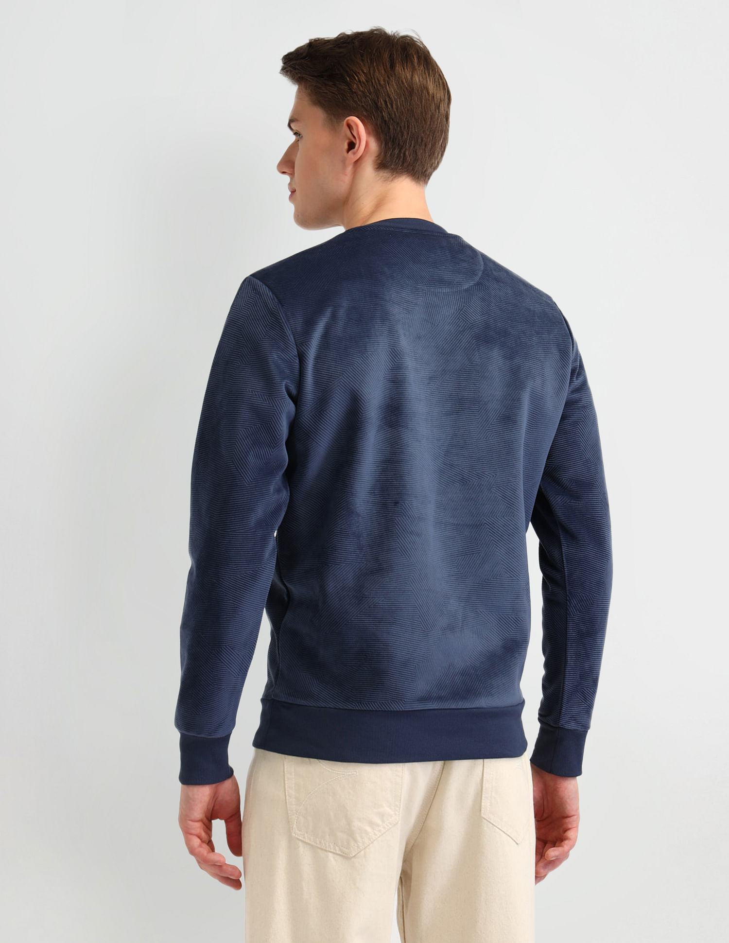 Arrow Textured Dobby Weave Trouser