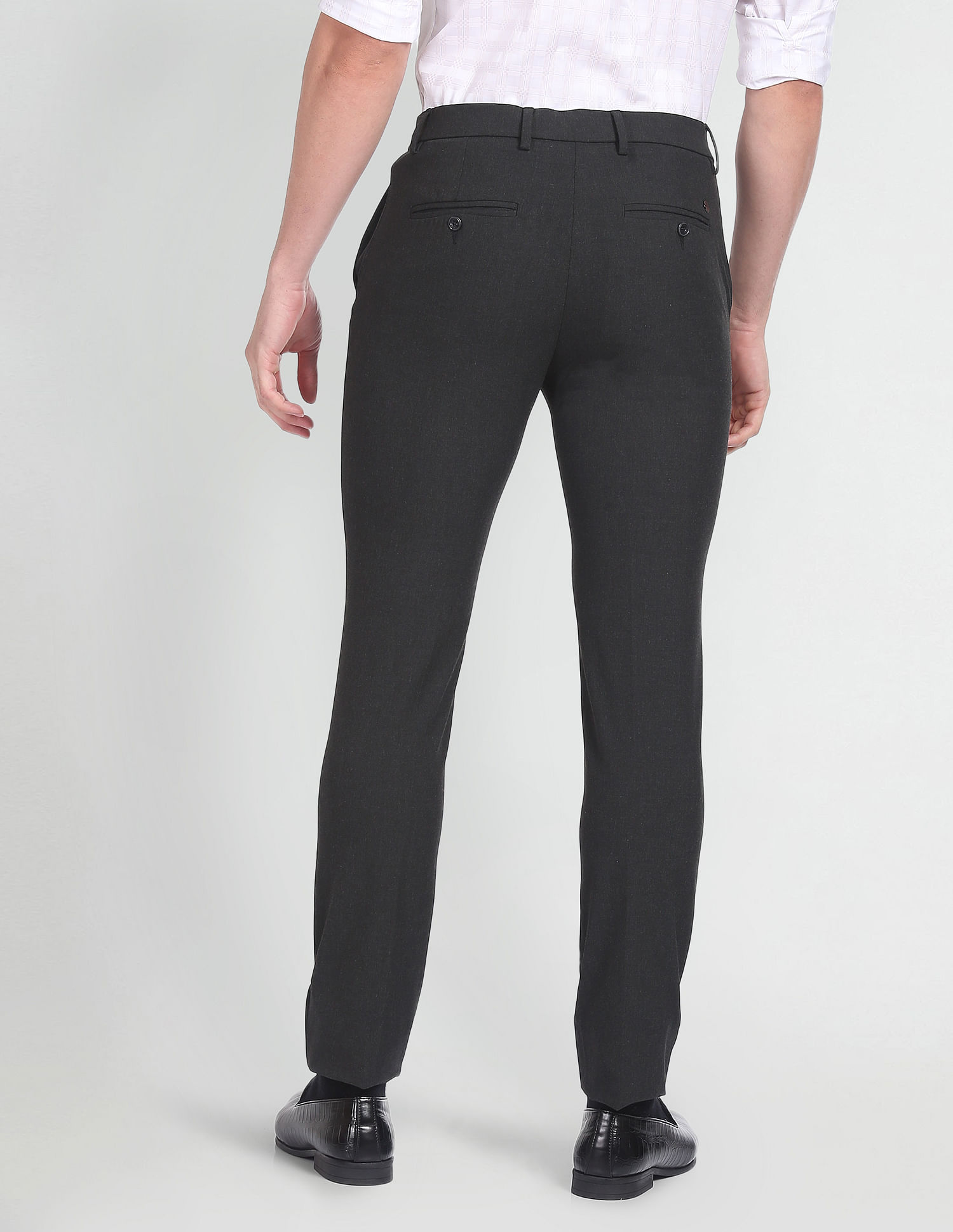 Arrow Newyork Jackson Super Slim Fit Heathered Trousers