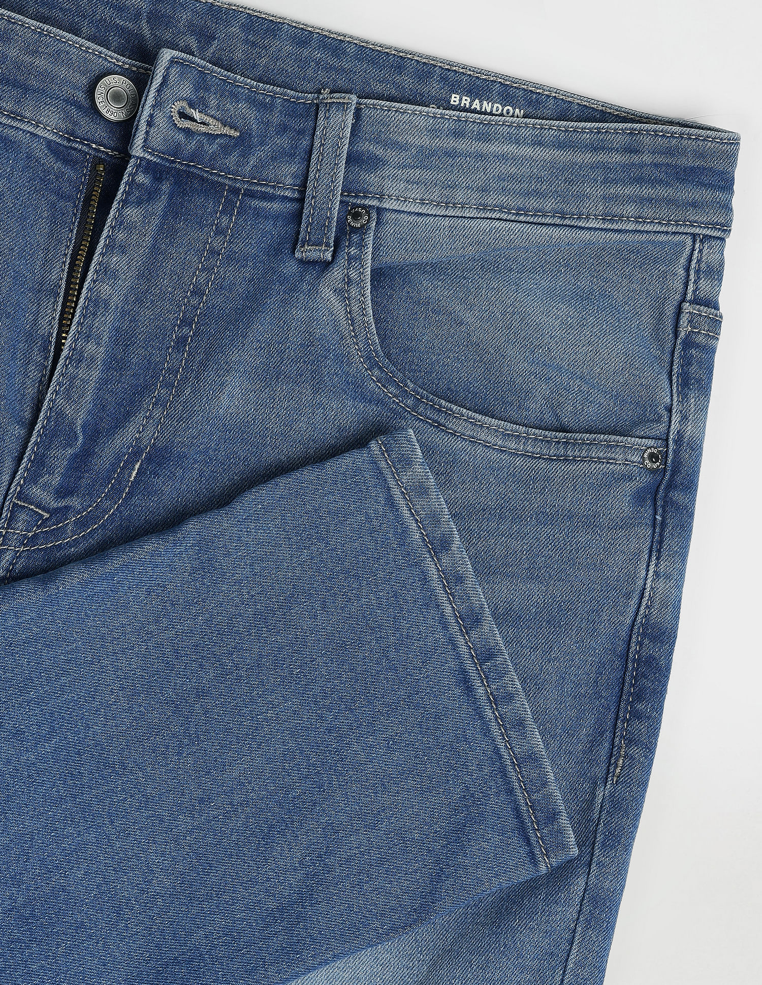 U.S. Polo Assn. Denim Co. Brandon Slim Tapered Blue Jeans