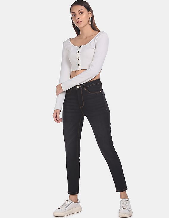 Flying Machine Women High Rise Veronica Skinny Fit Jeans