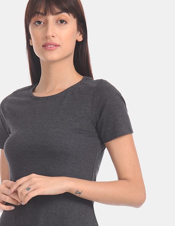 aeropostale t shirt dress Buy Aeropostale Solid Pique T-Shirt Dress