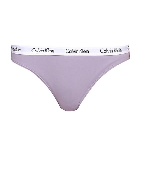 Buy Calvin Klein Underwear Women Purple Mid Ride Solid Bikini Panty -  NNNOW.com