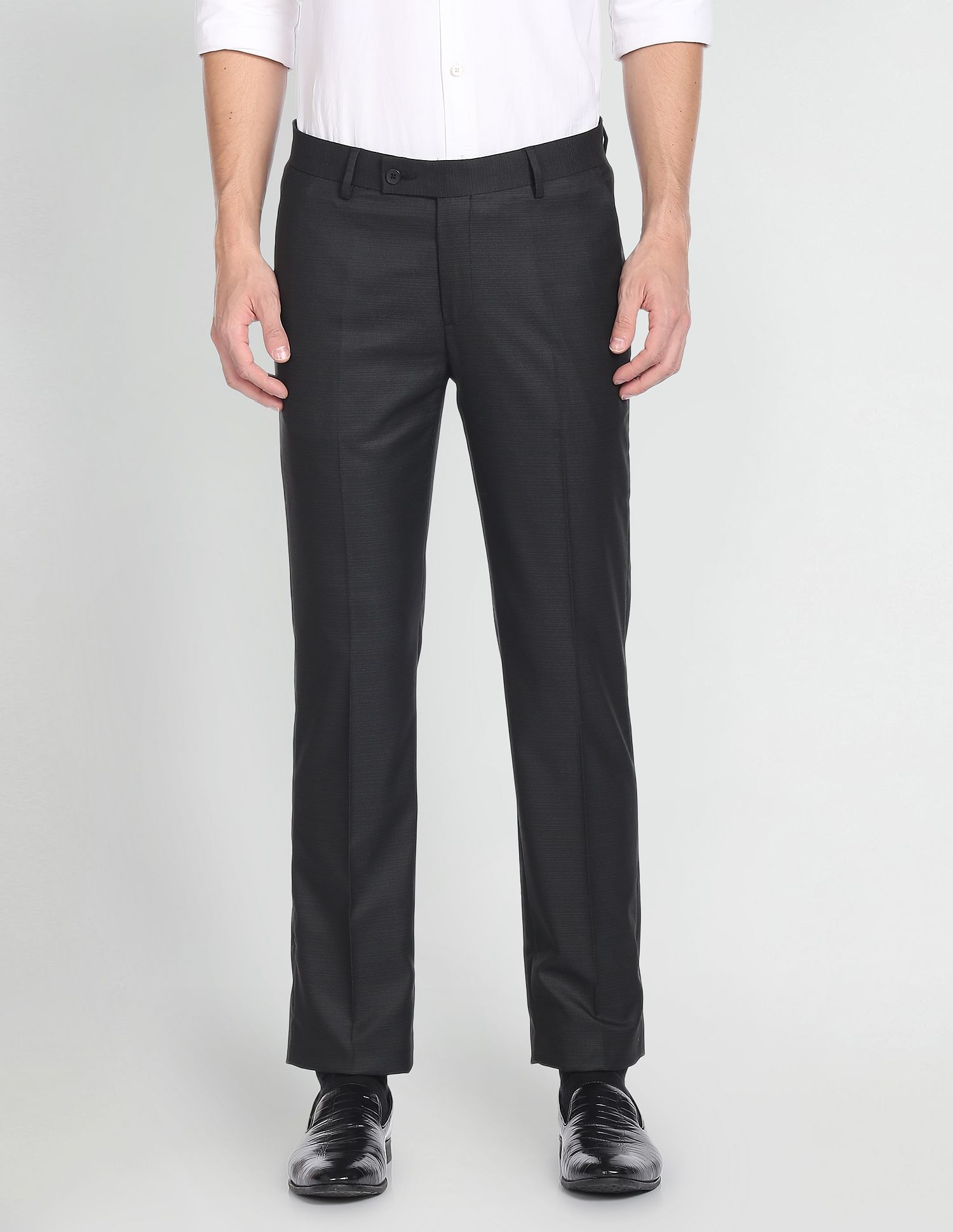 Arrow Horizontal Stripe Dobby Formal Trousers