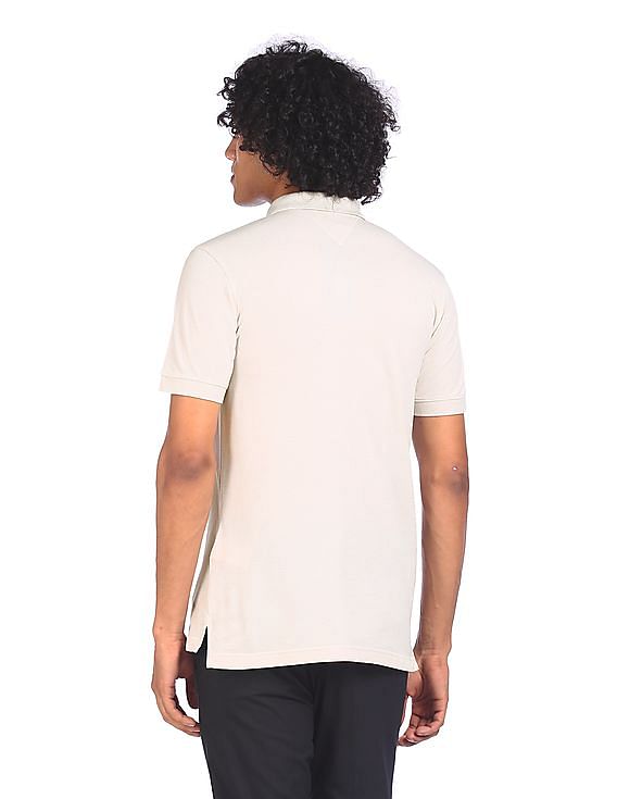 Tシャツ・カットソー OFF WHITE Men Polo Shirts OMAA161C99JER0010110 White T-SMITH-DIV Man: Polo shirt with high-density logo print