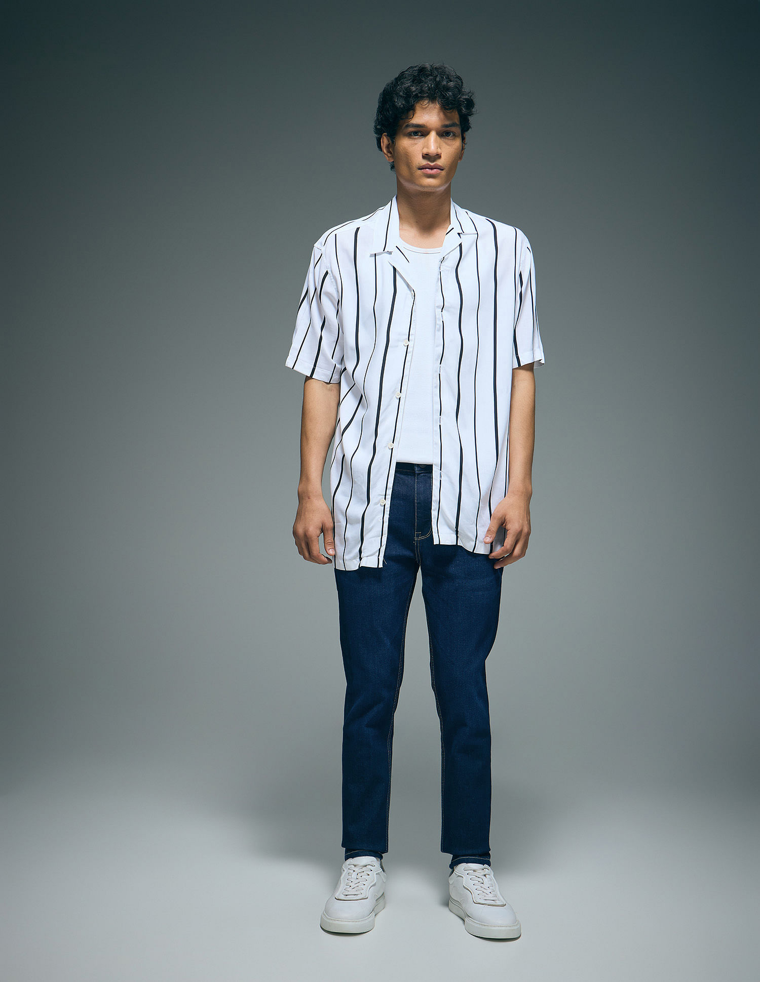 Flying Machine Rinsed Morrison Skinny Cropped Jeans