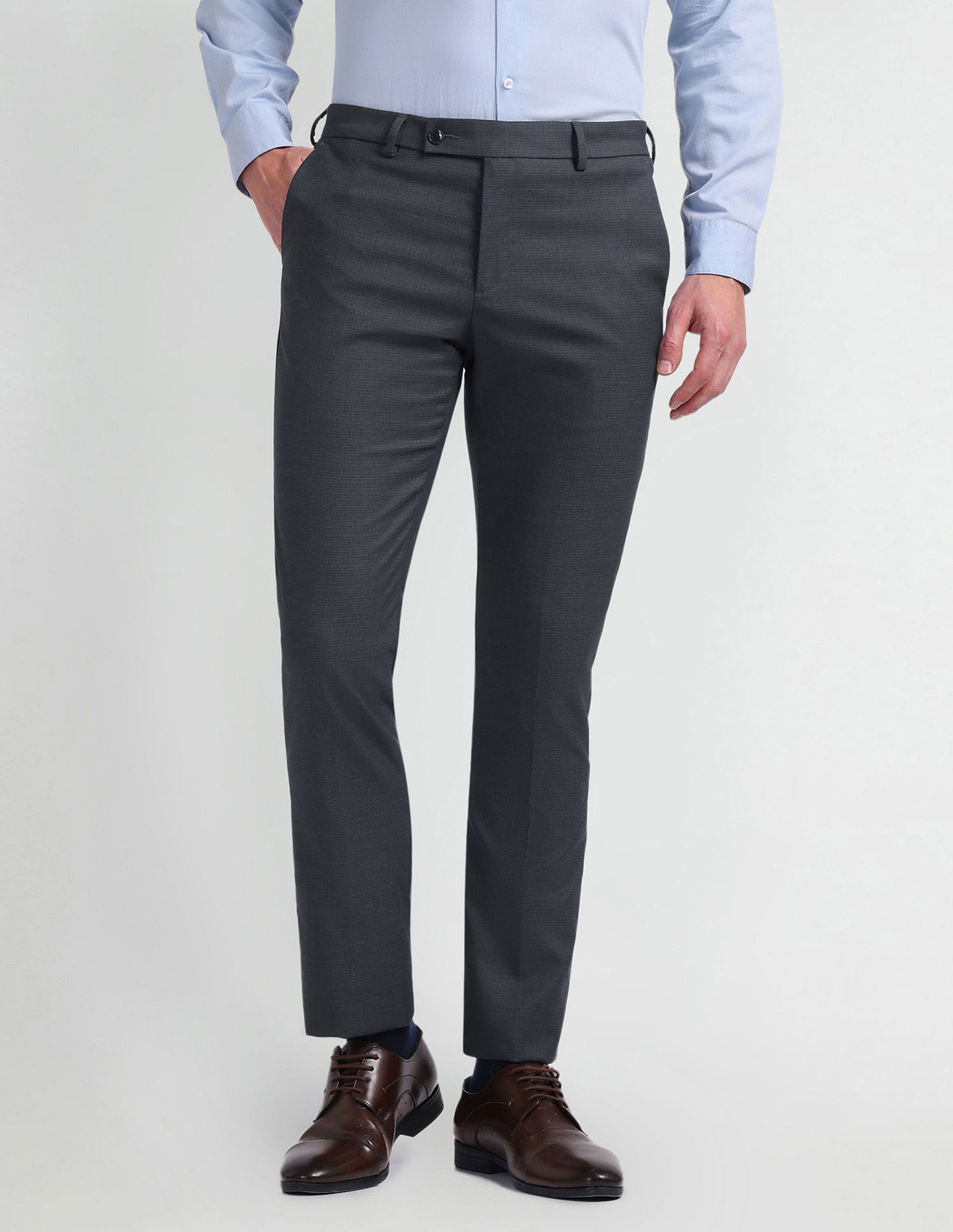 Arrow Checked Smart Flex Trousers