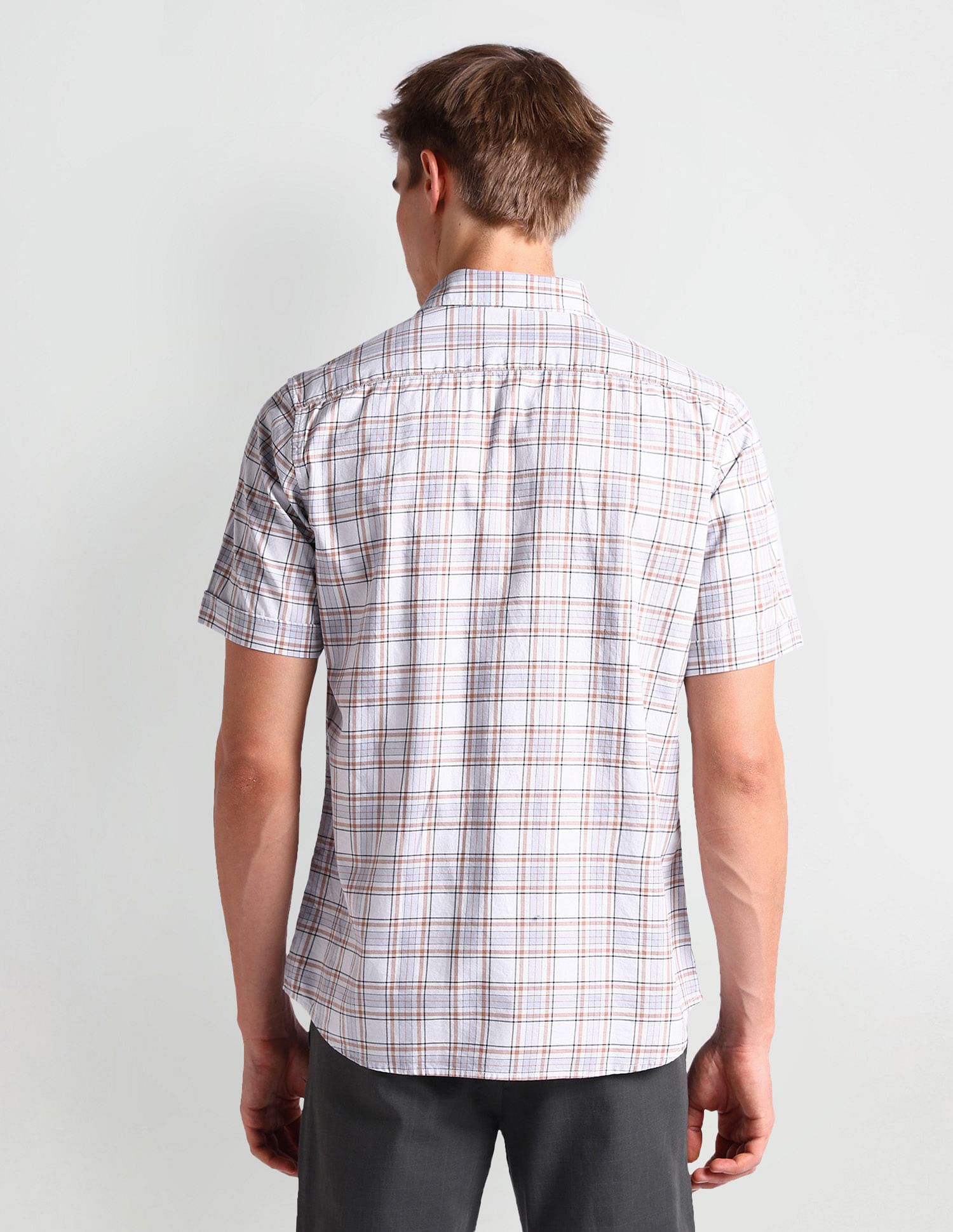 Arrow Sports Tartan Check Twill Shirt