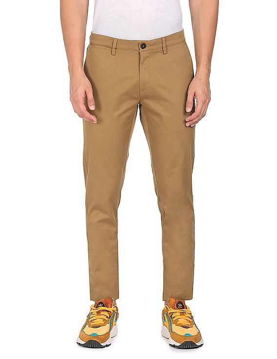 U.S. Polo Assn. Austin Tapered Fit Solid Trousers