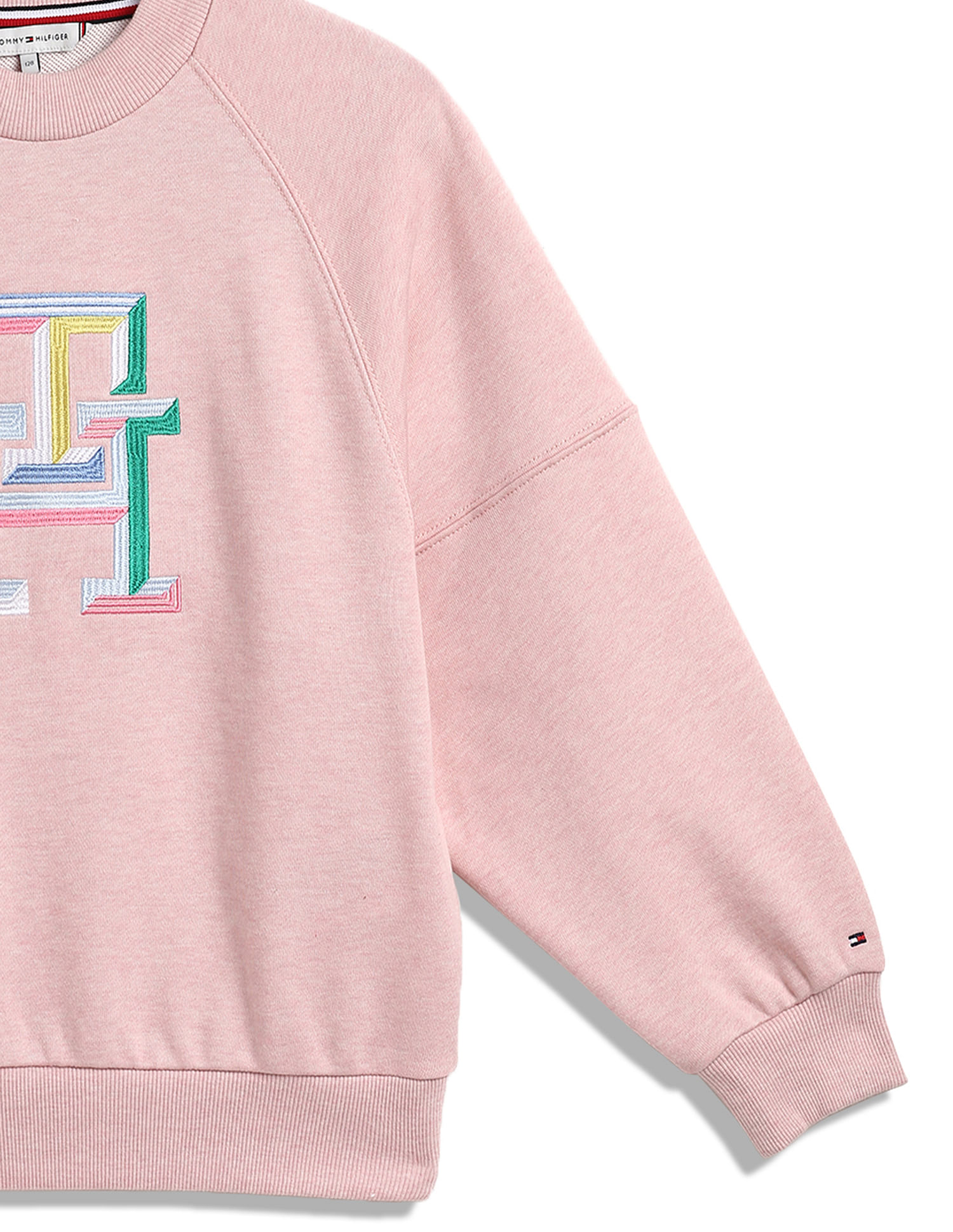 Tommy Hilfiger Kids Girls Raglan Sleeve Monogram Sweatshirt