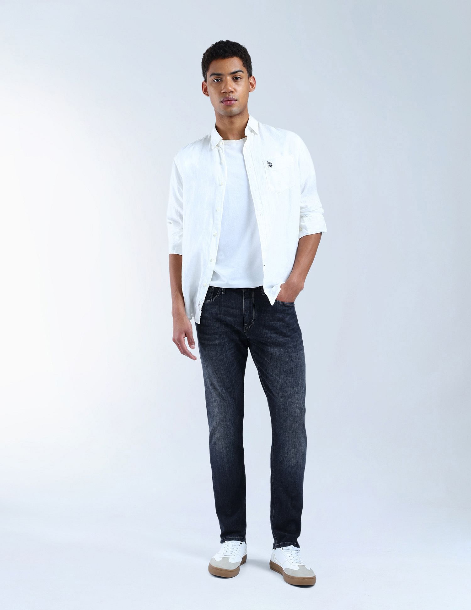 Flying Machine Slash Slim Tapered Fit Authentic Premium Jeans