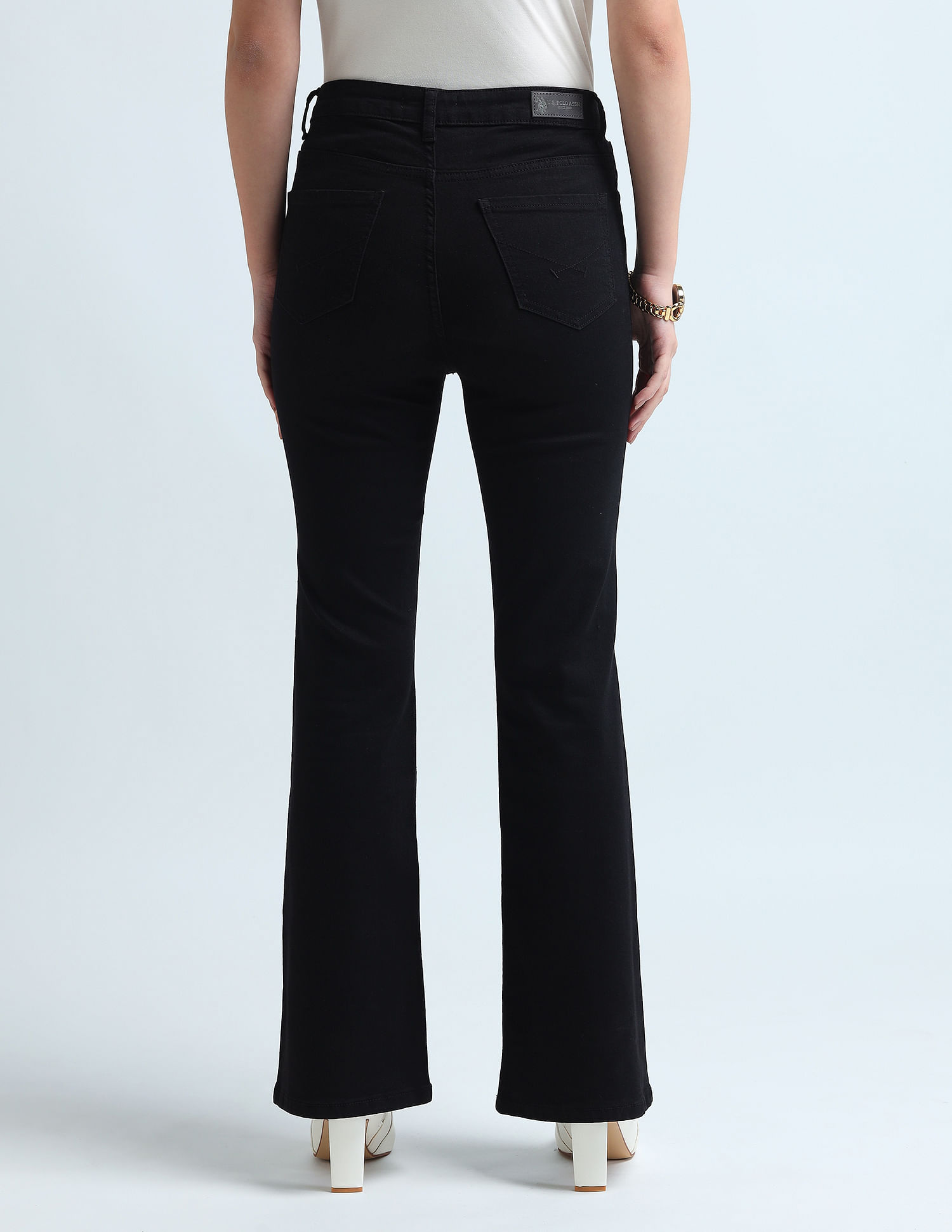 U.S. Polo Assn. Women High Rise Flare Fit Jeans