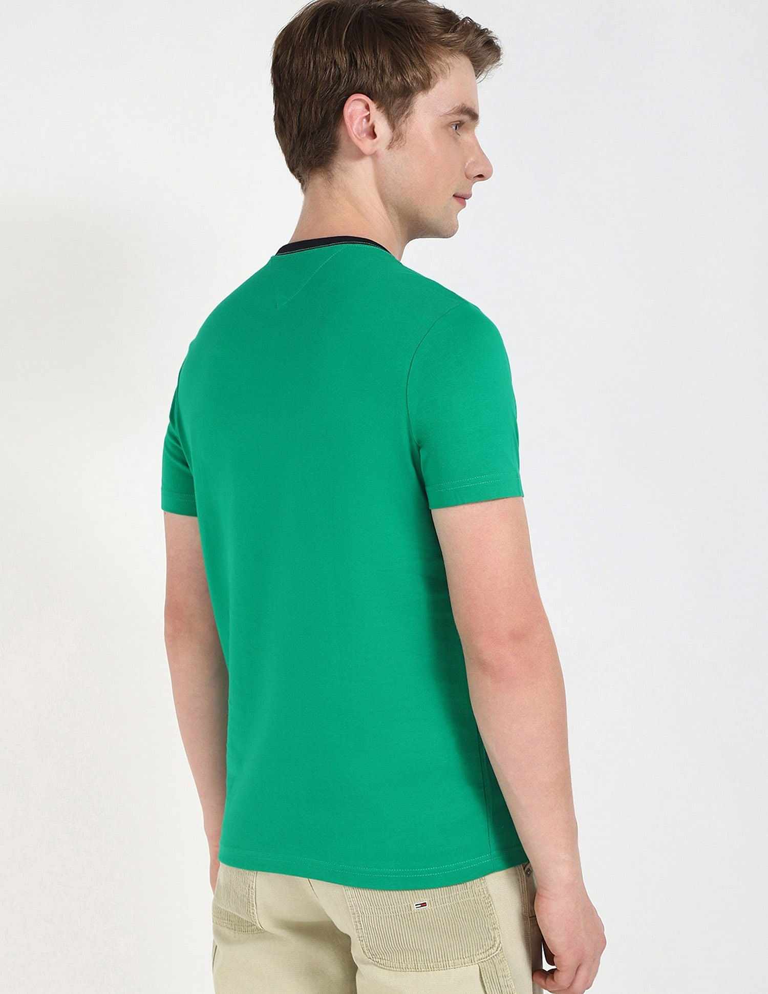 Tommy Hilfiger Embroidered Logo Regular-Fit Cotton T-Shirt