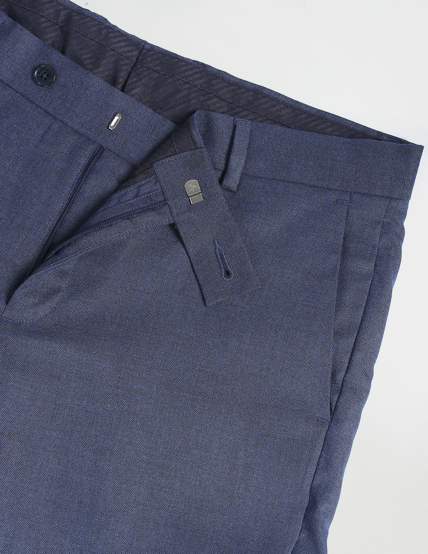 Arrow Tailored Regular Fit Solid Formal Trousers
