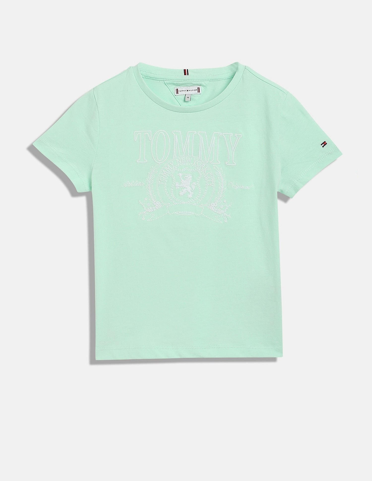 Tommy Hilfiger Girls Green Logo T-Shirt