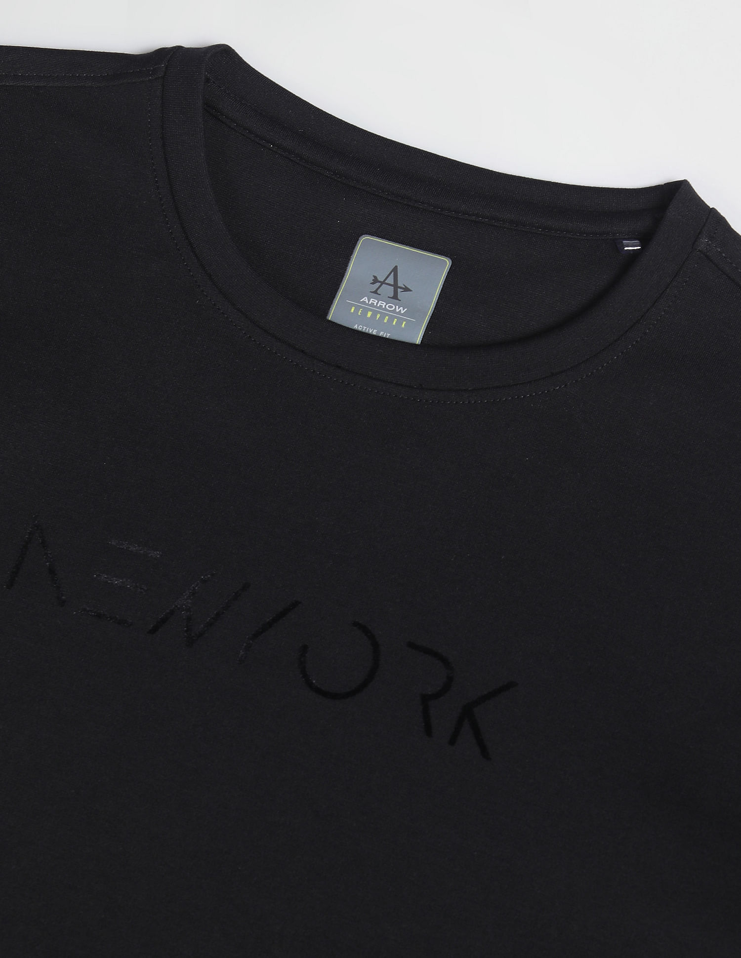 Arrow Newyork Long Sleeve Typographic Print T-Shirt