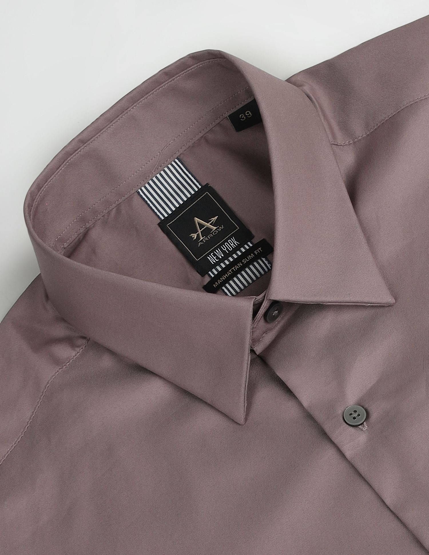 Arrow Newyork Solid Manhattan Slim Shirt
