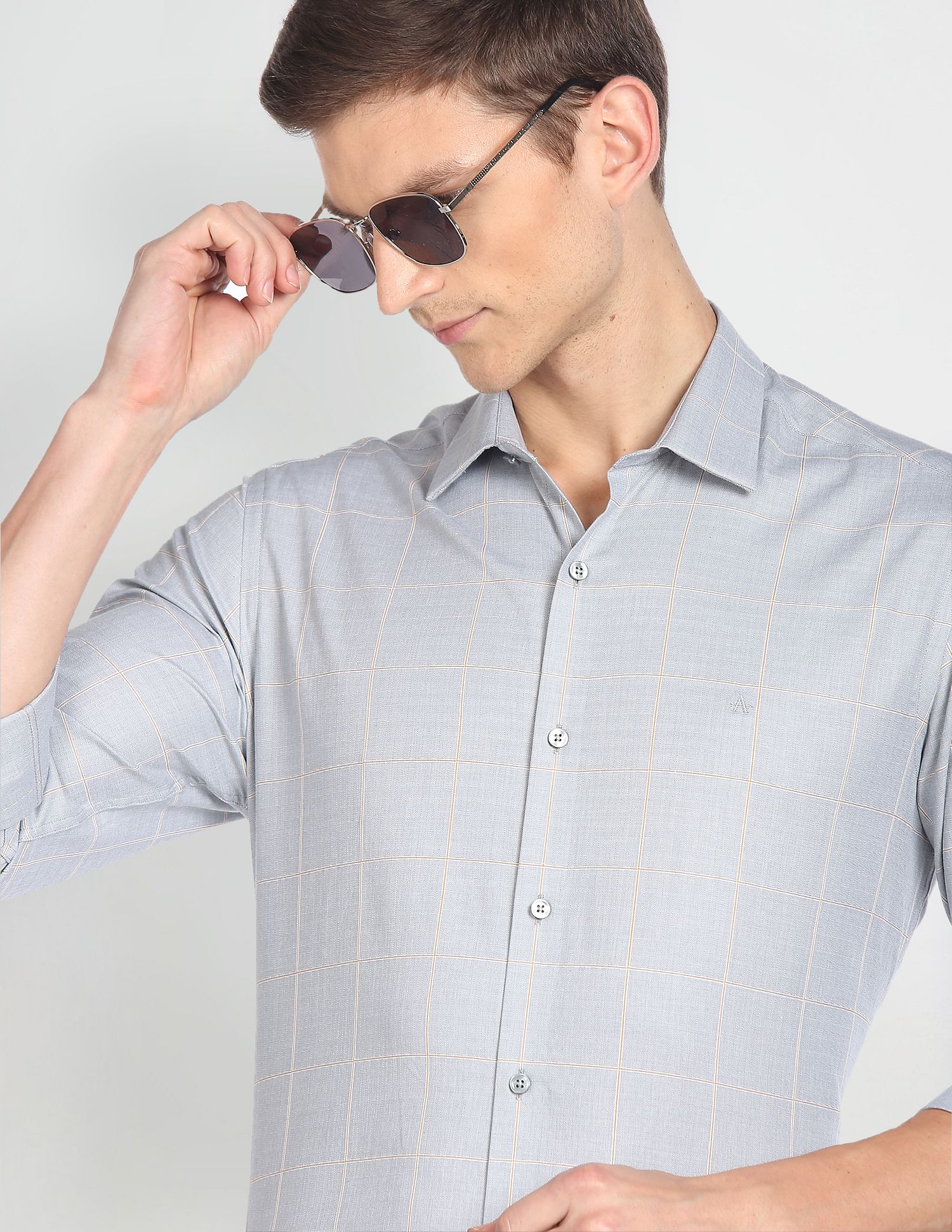 Arrow Windowpane Check Dobby Shirt