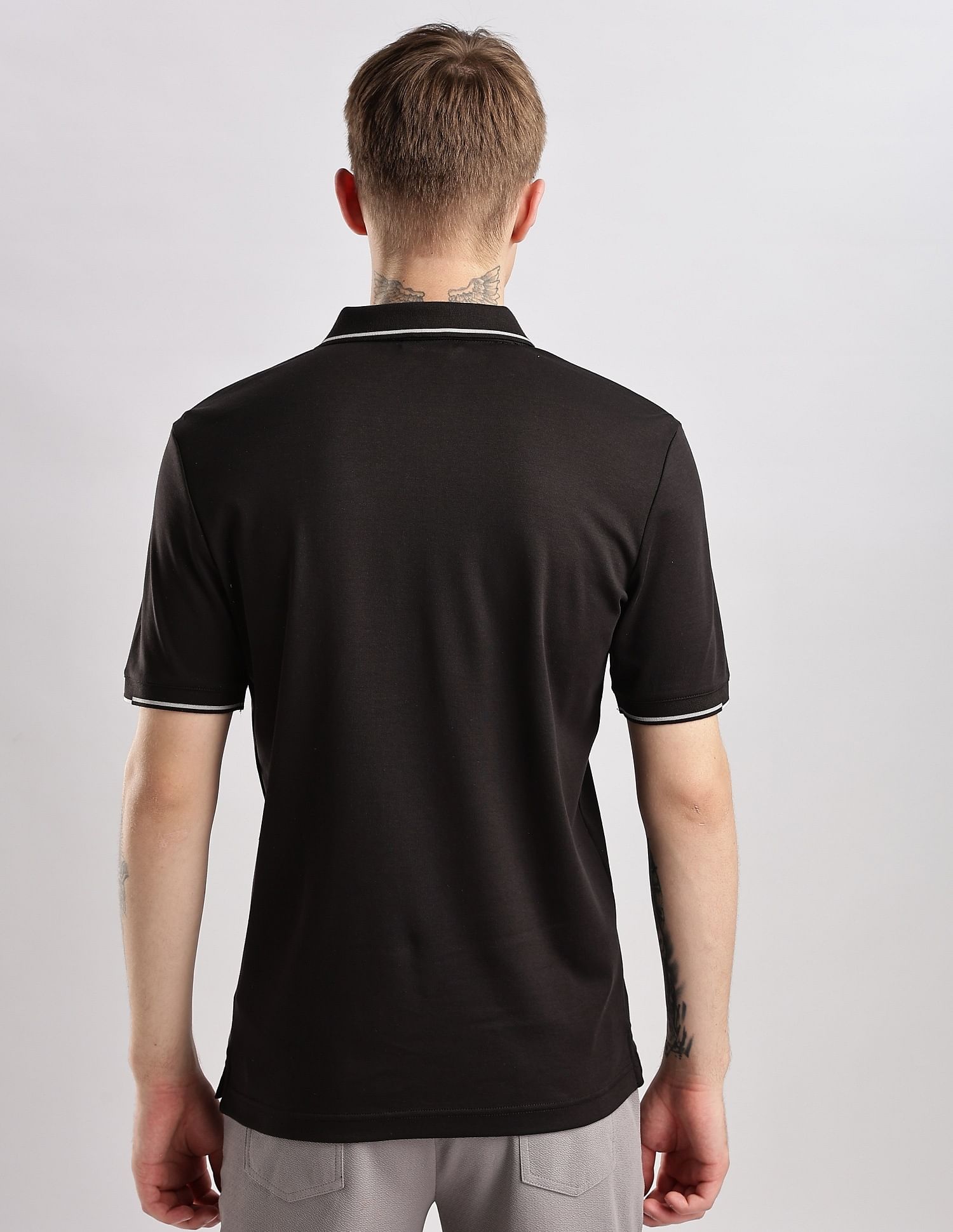Calvin Klein Jeans Solid Slim Fit Cotton Polo Shirt