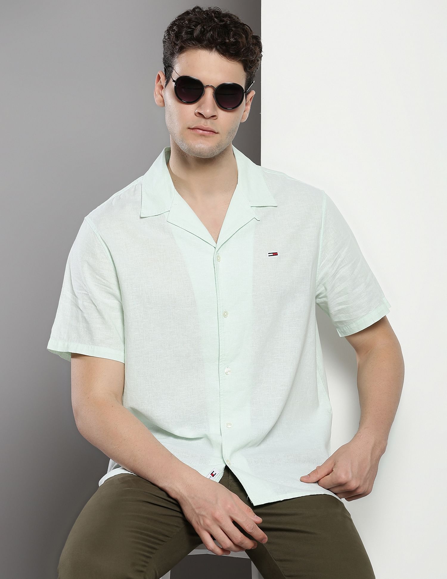 Tommy Hilfiger Sustainable Cuban Collar Shirt