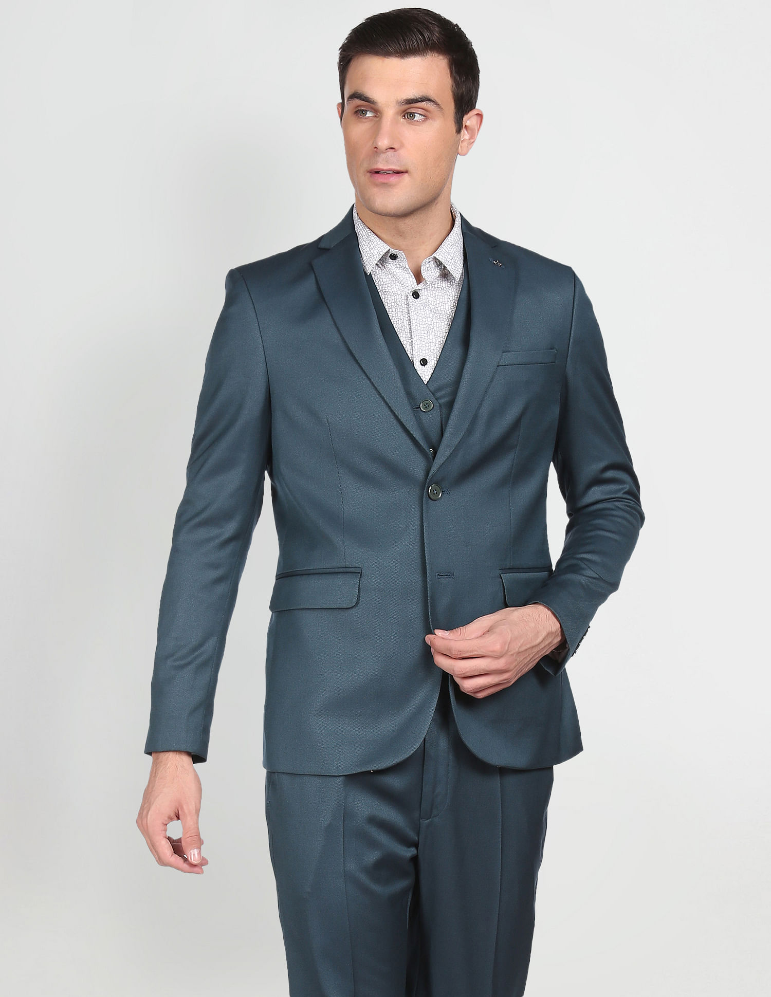 Men Formal Business Gray Wedding 3 Pcs Suit Set / Male Black Stripe Blazers  Jacket Trousers Pants Vest Trousers Dress Waistcoat - Suits - AliExpress