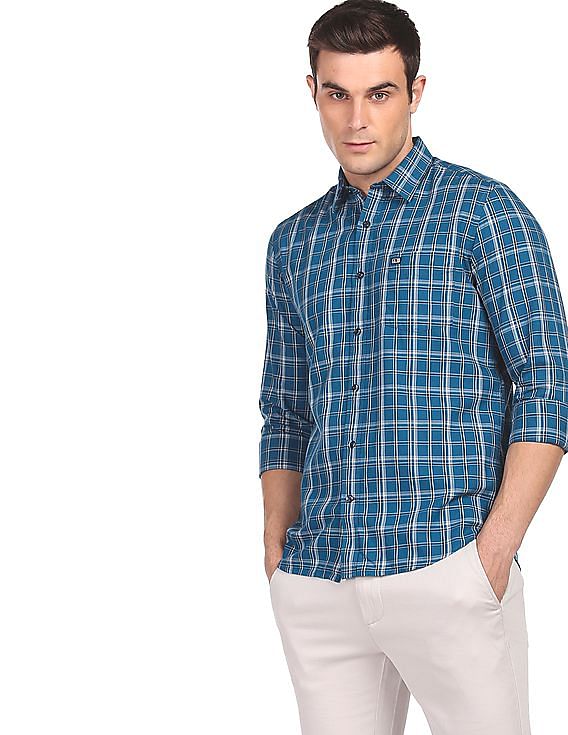 Arrow Sports Manhattan Slim Fit Check Casual Shirt