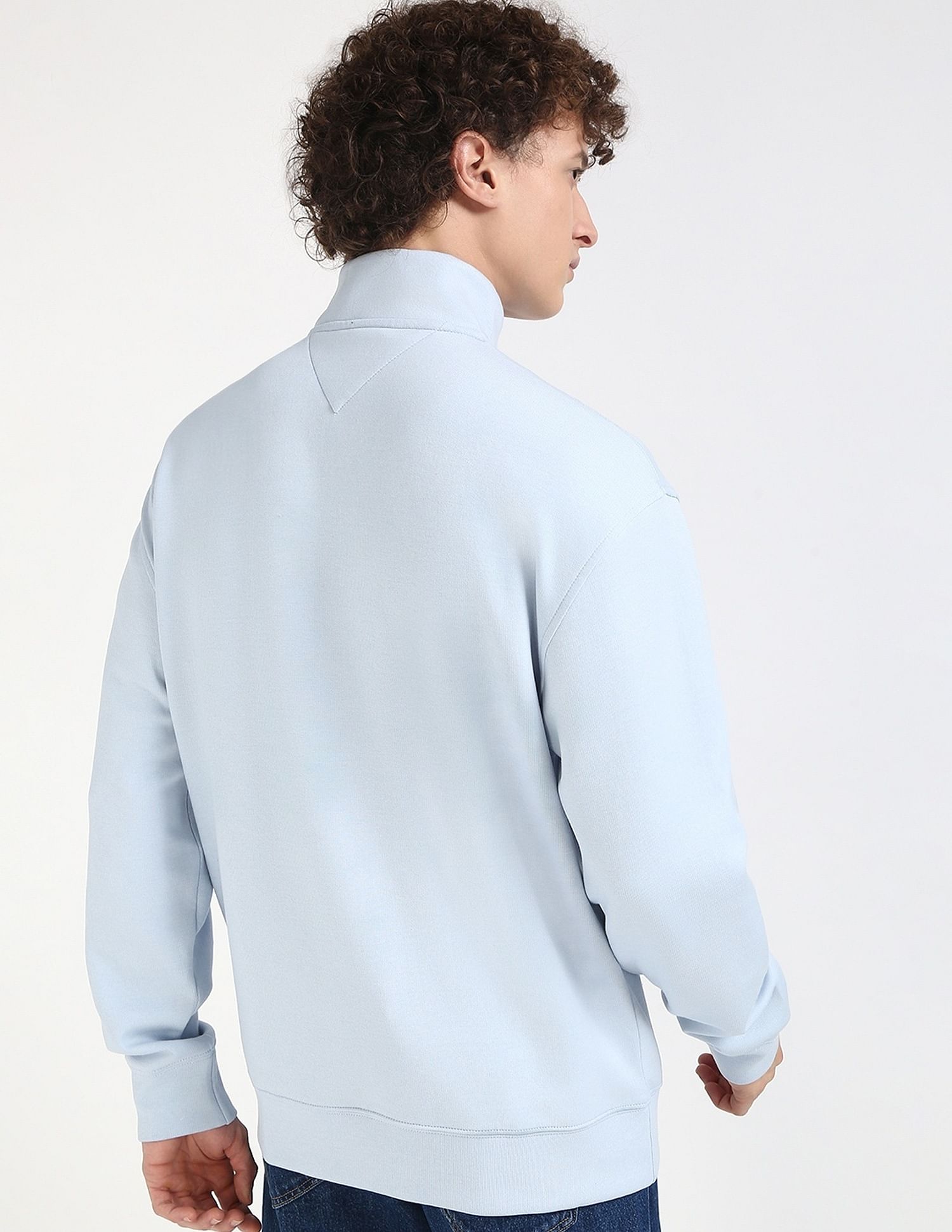 Tommy Hilfiger Solid Regular-Fit Cotton Sweatshirt