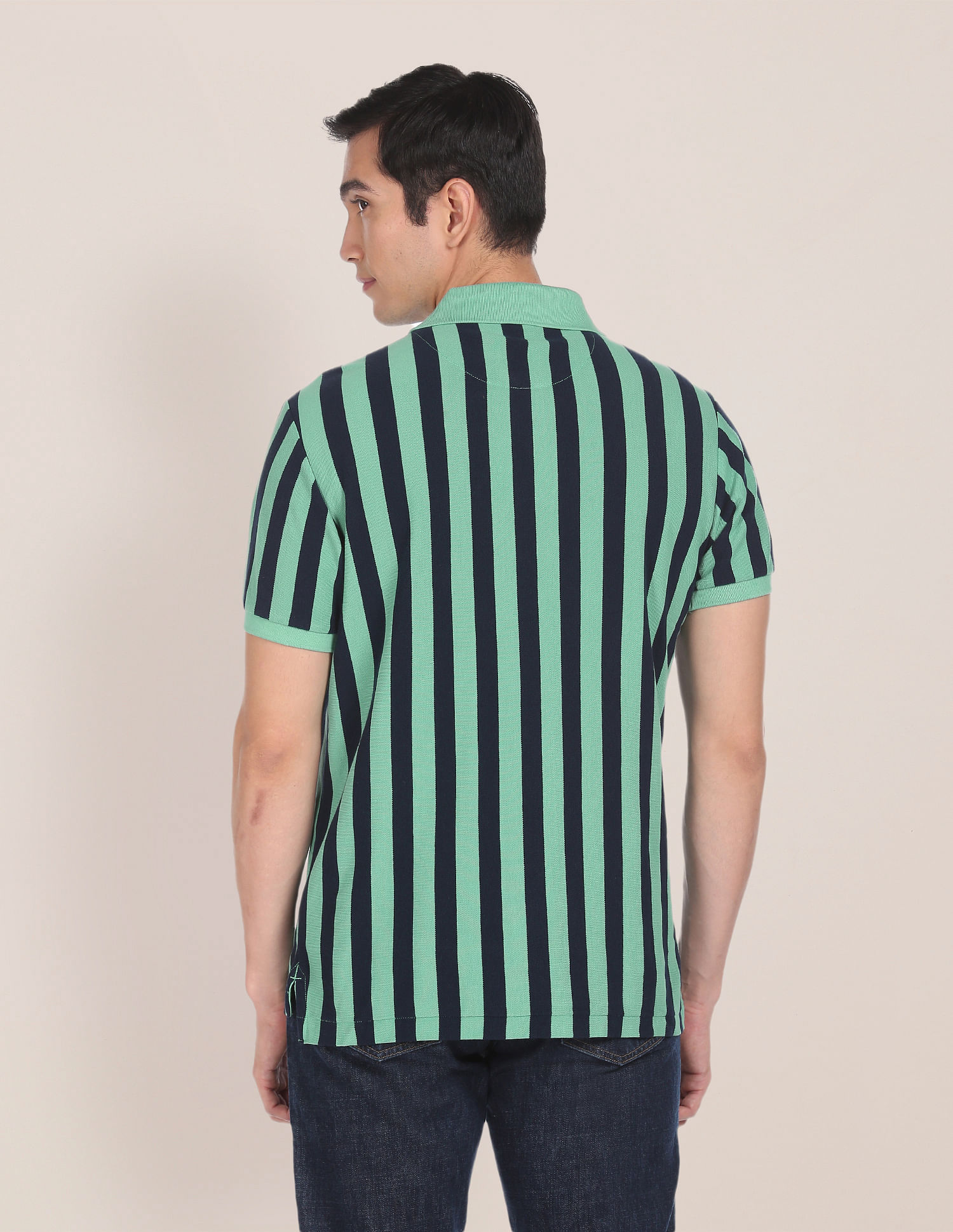 U.S. Polo Assn. Pique Striped Polo Shirt