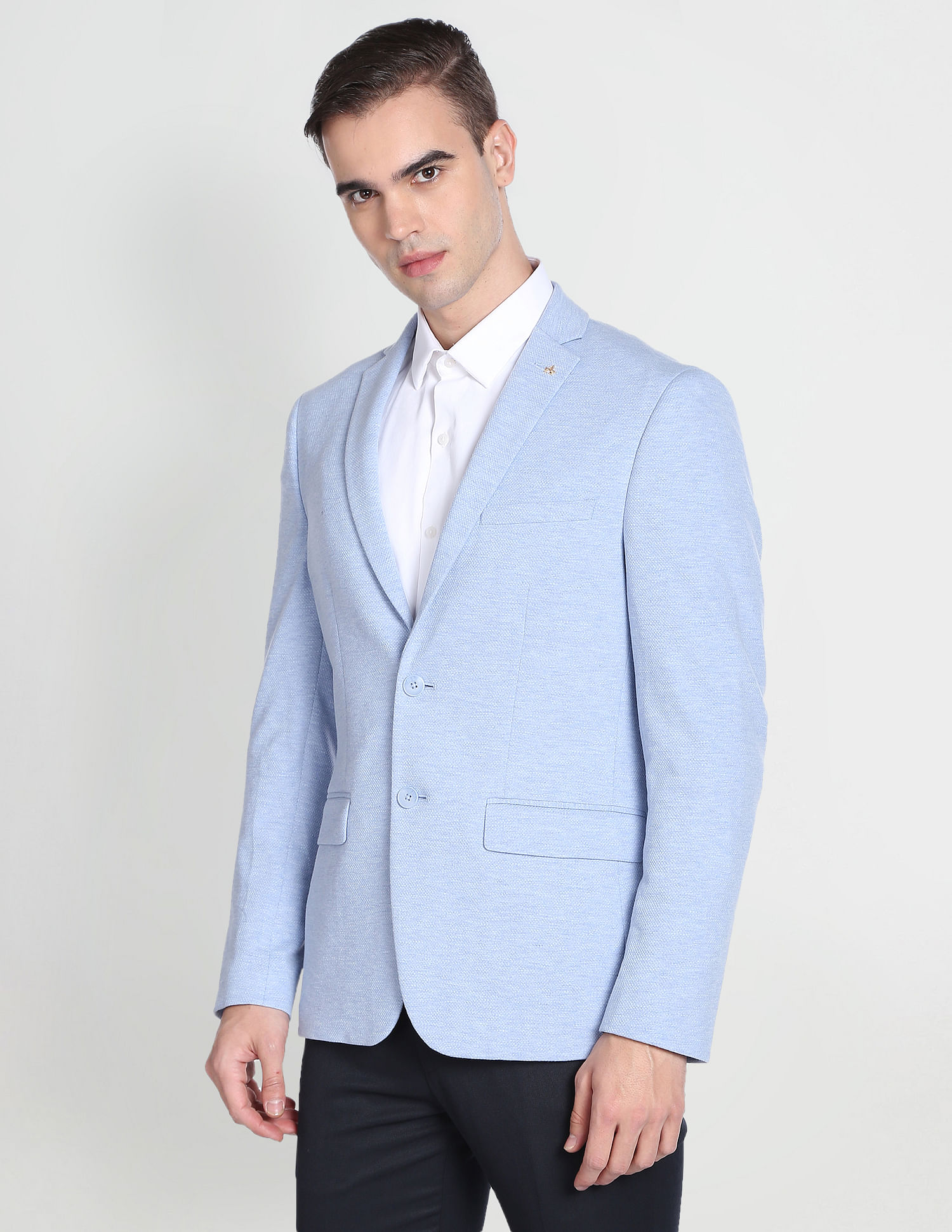 Arrow Zero Calorie Slim Fit Heathered Knit Blazer
