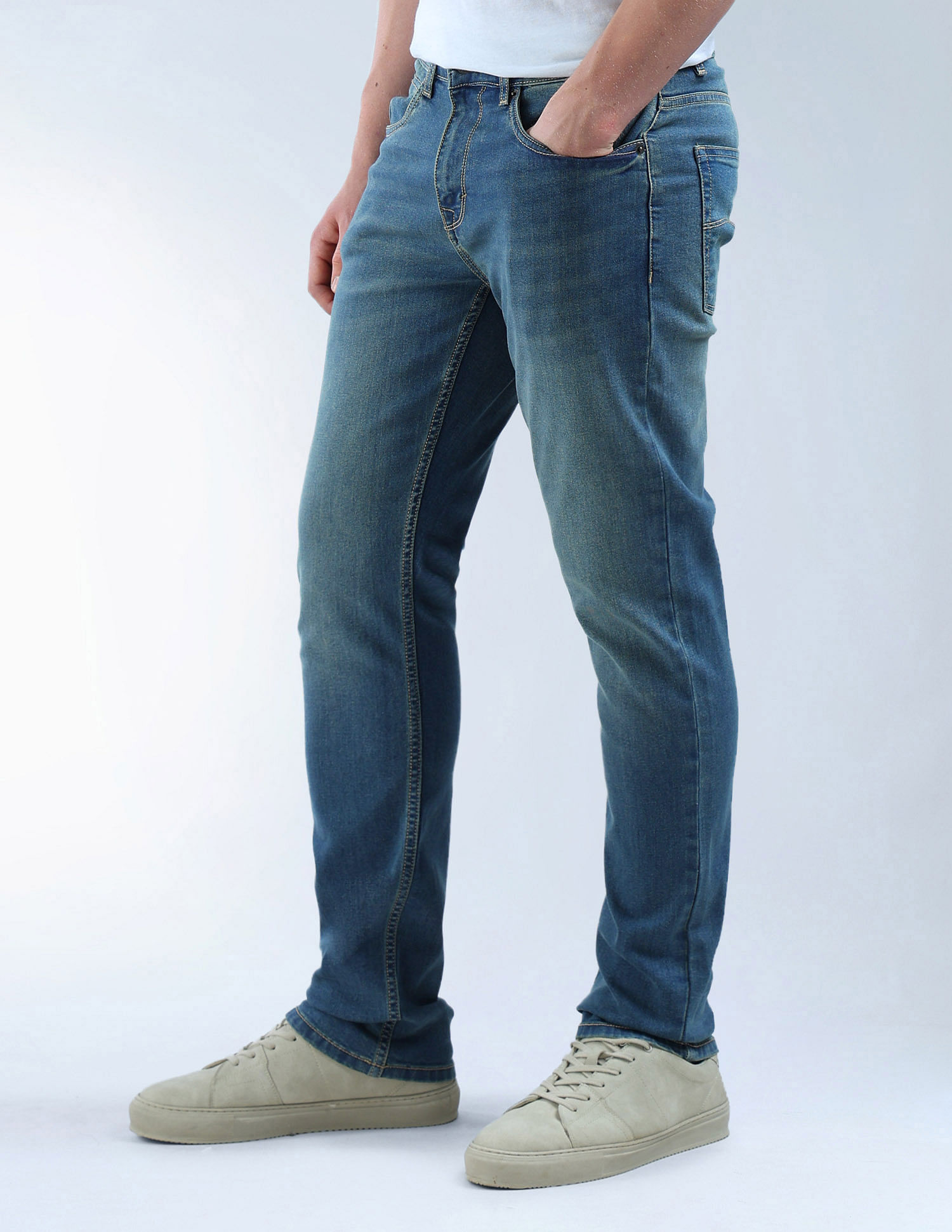 Flying Machine Freddie Slim Straight Fit Mrtf Jeans