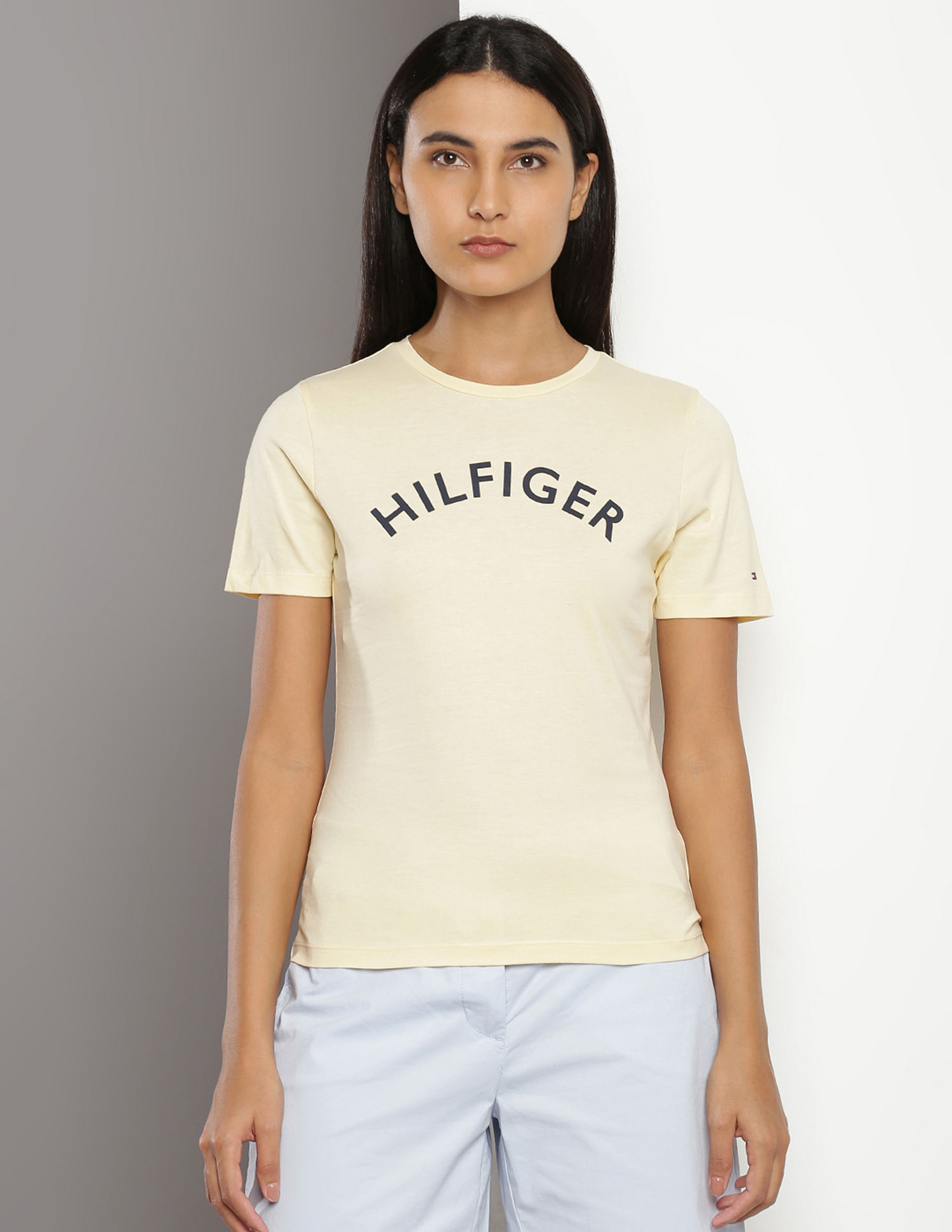 Tommy Hilfiger Crew Neck Brand Print T-Shirt