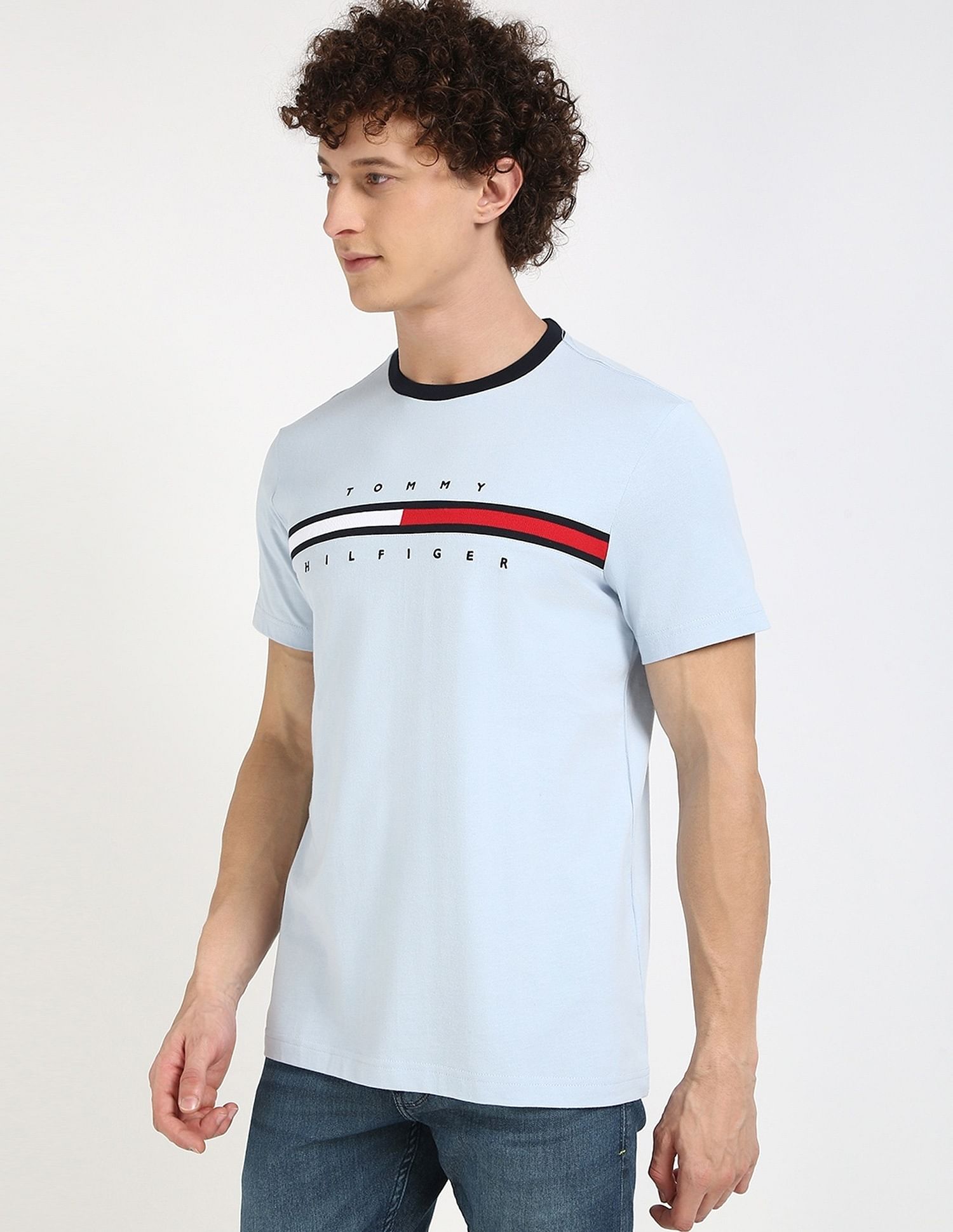 Tommy Hilfiger Embroidered Logo Regular-Fit Cotton T-Shirt