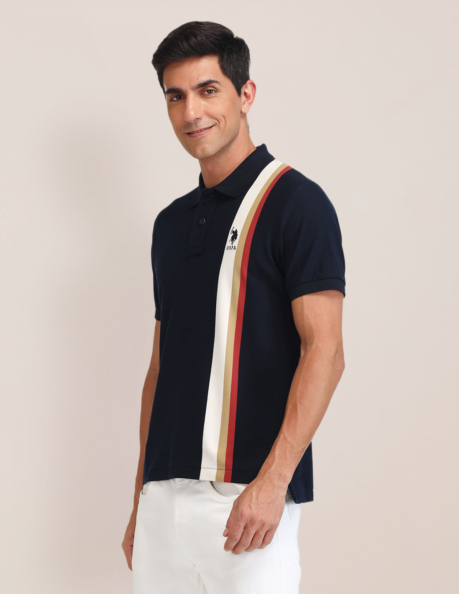 U.S. Polo Assn. Slim Fit Striped Polo Shirt