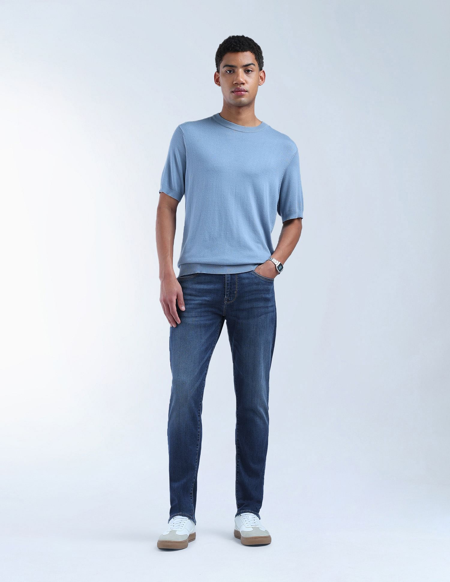 Flying Machine Slash Slim Tapered Fit F-Lite Jeans
