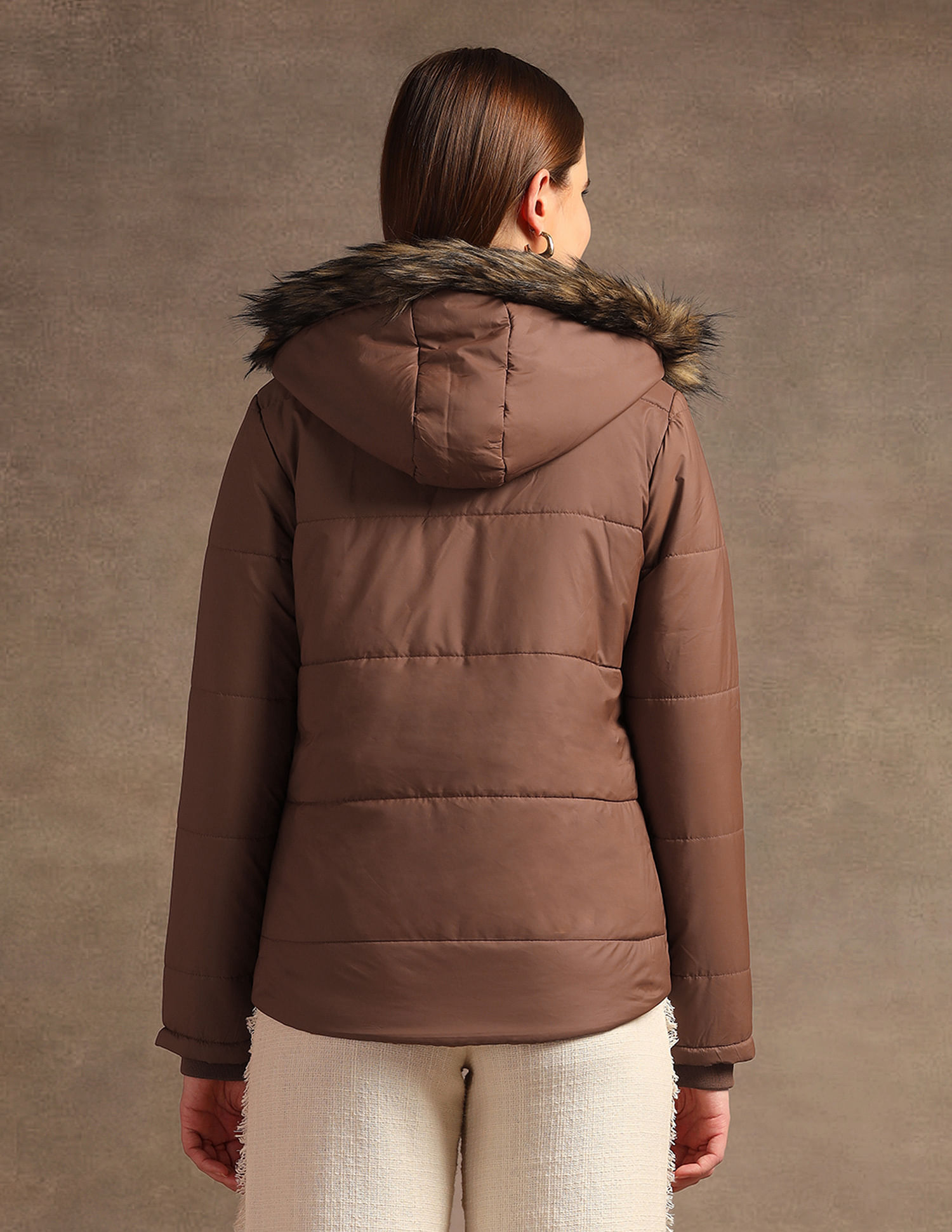 U.S. Polo Assn. Women Hooded Solid Padded Jacket