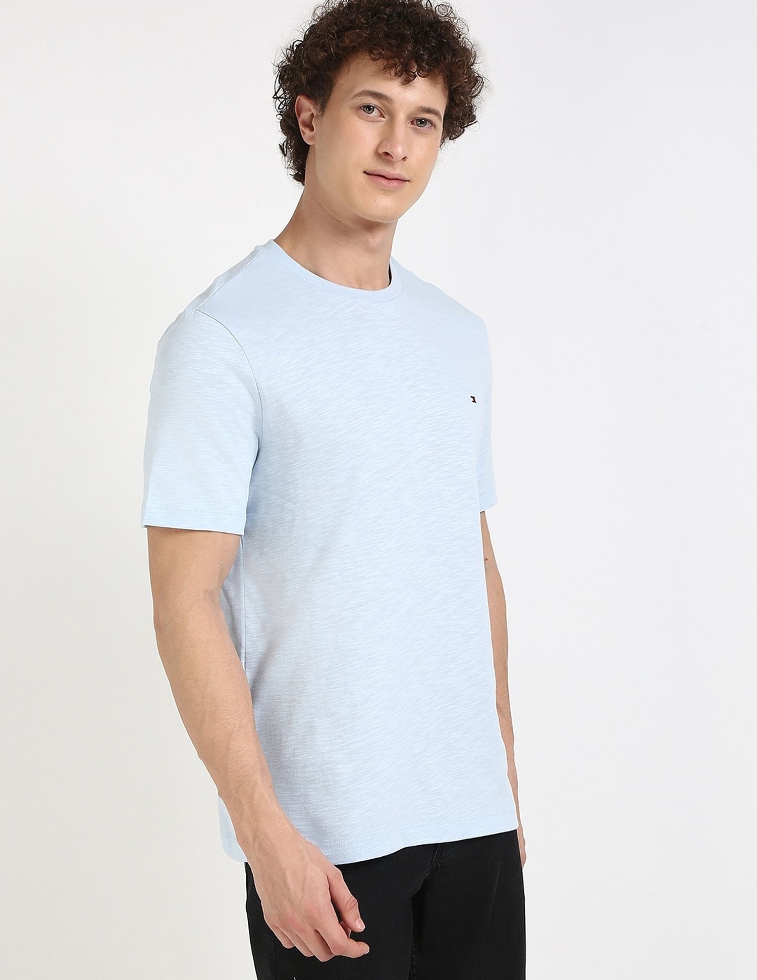 Tommy Hilfiger Solid Regular-Fit Cotton T-Shirt
