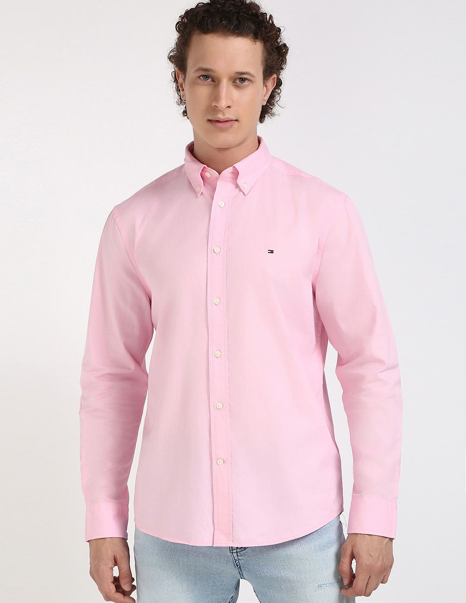 Tommy Hilfiger Solid Regular-Fit Poplin Woven Shirt
