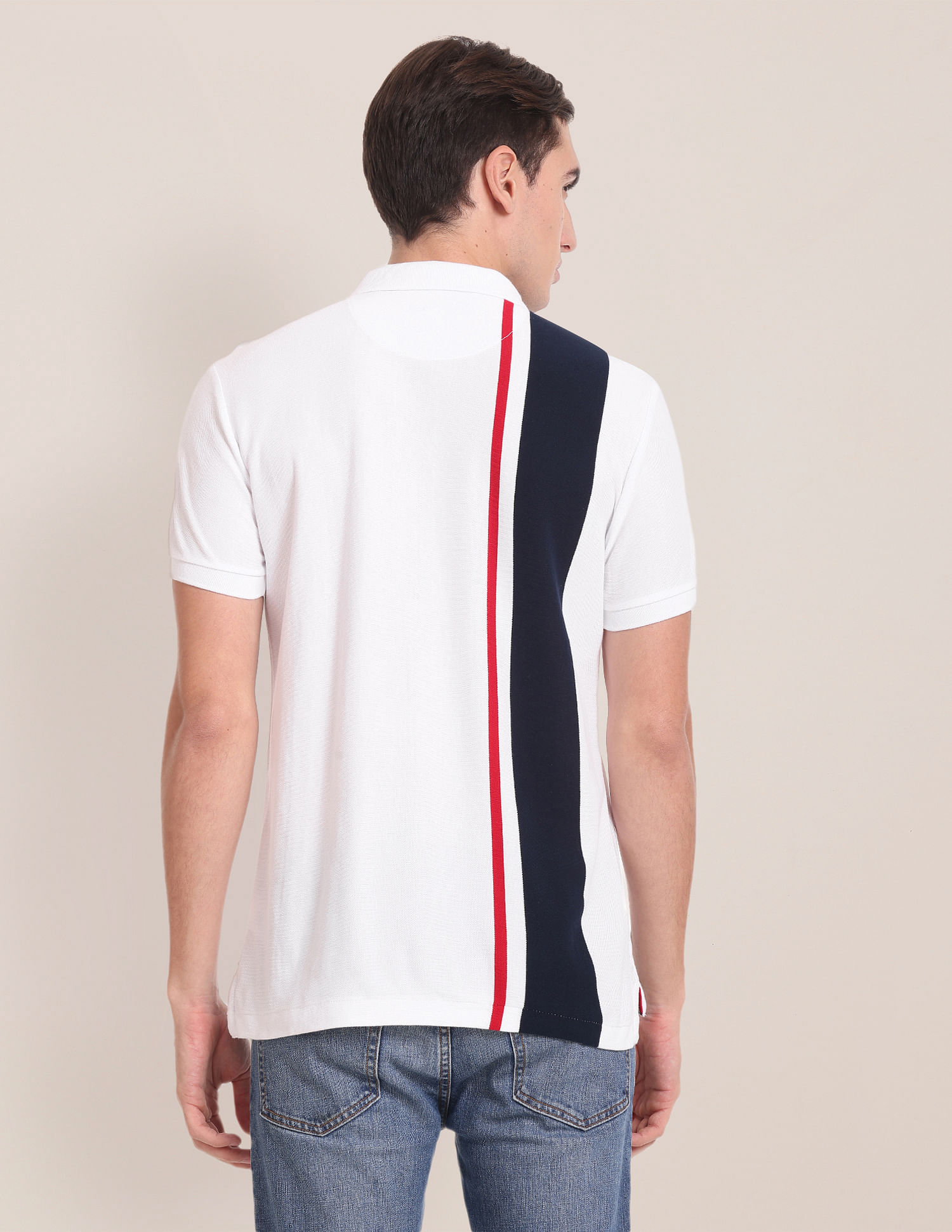 U.S. Polo Assn. Vertical Stripe Slim Fit Polo Shirt
