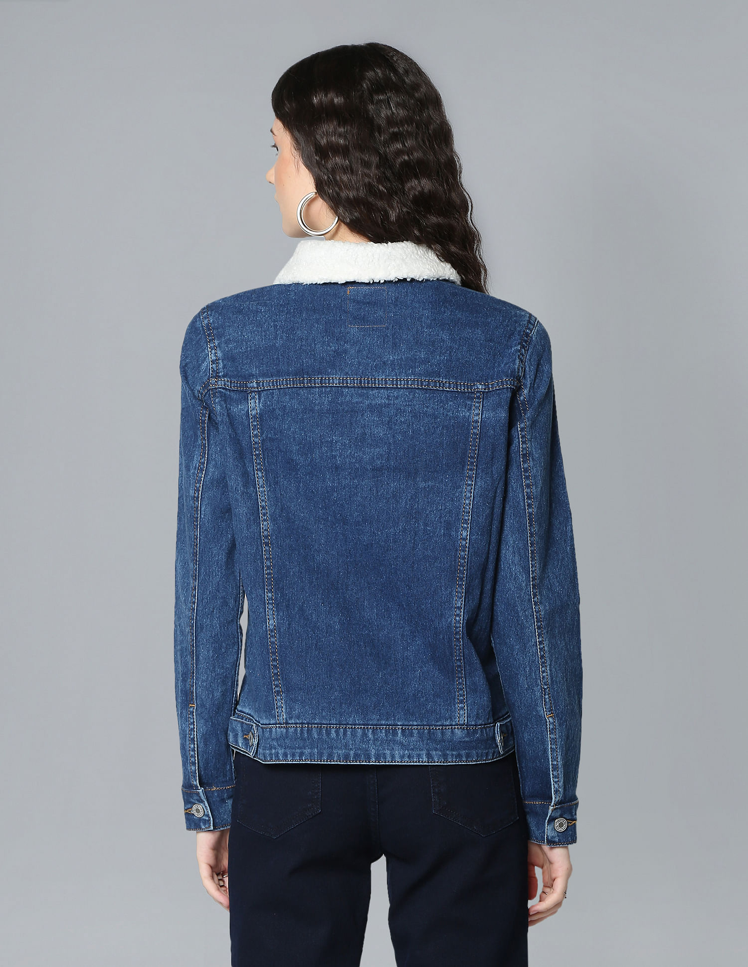 Delphy Cropped Denim Jacket | Pepe Jeans India
