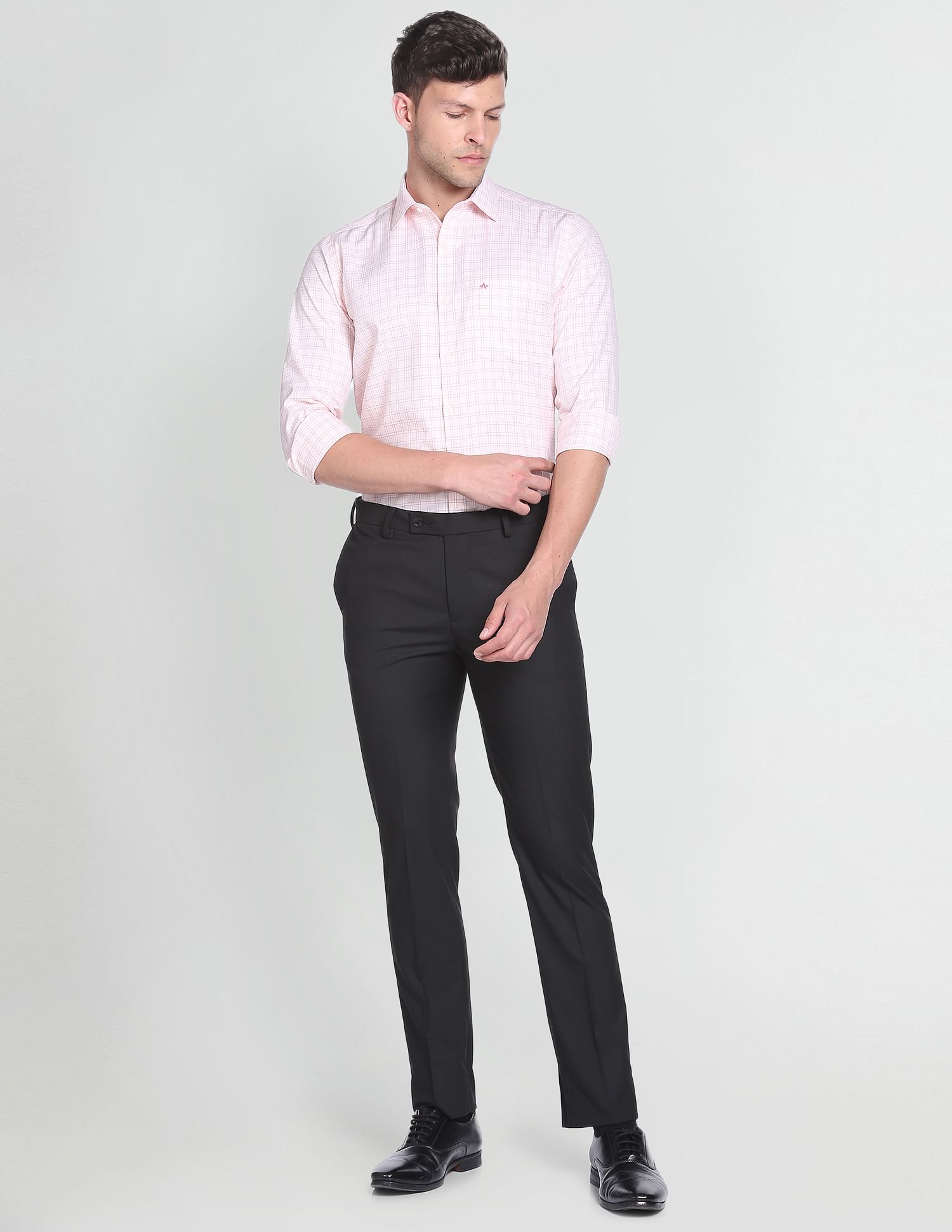 Arrow Auto Press Dobby Formal Shirt
